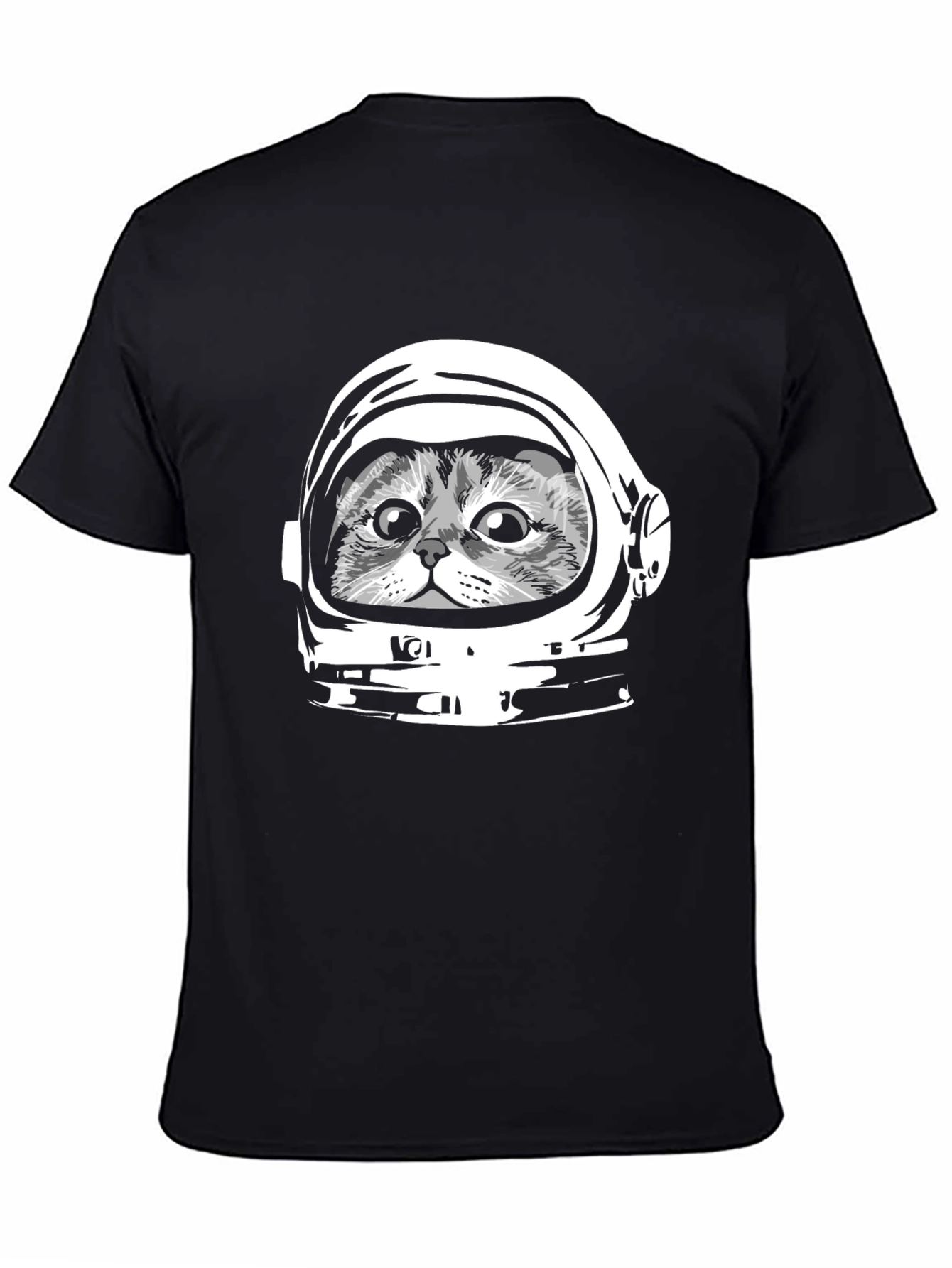 Black Cat Astronaut Graphic Tee - Black view 4