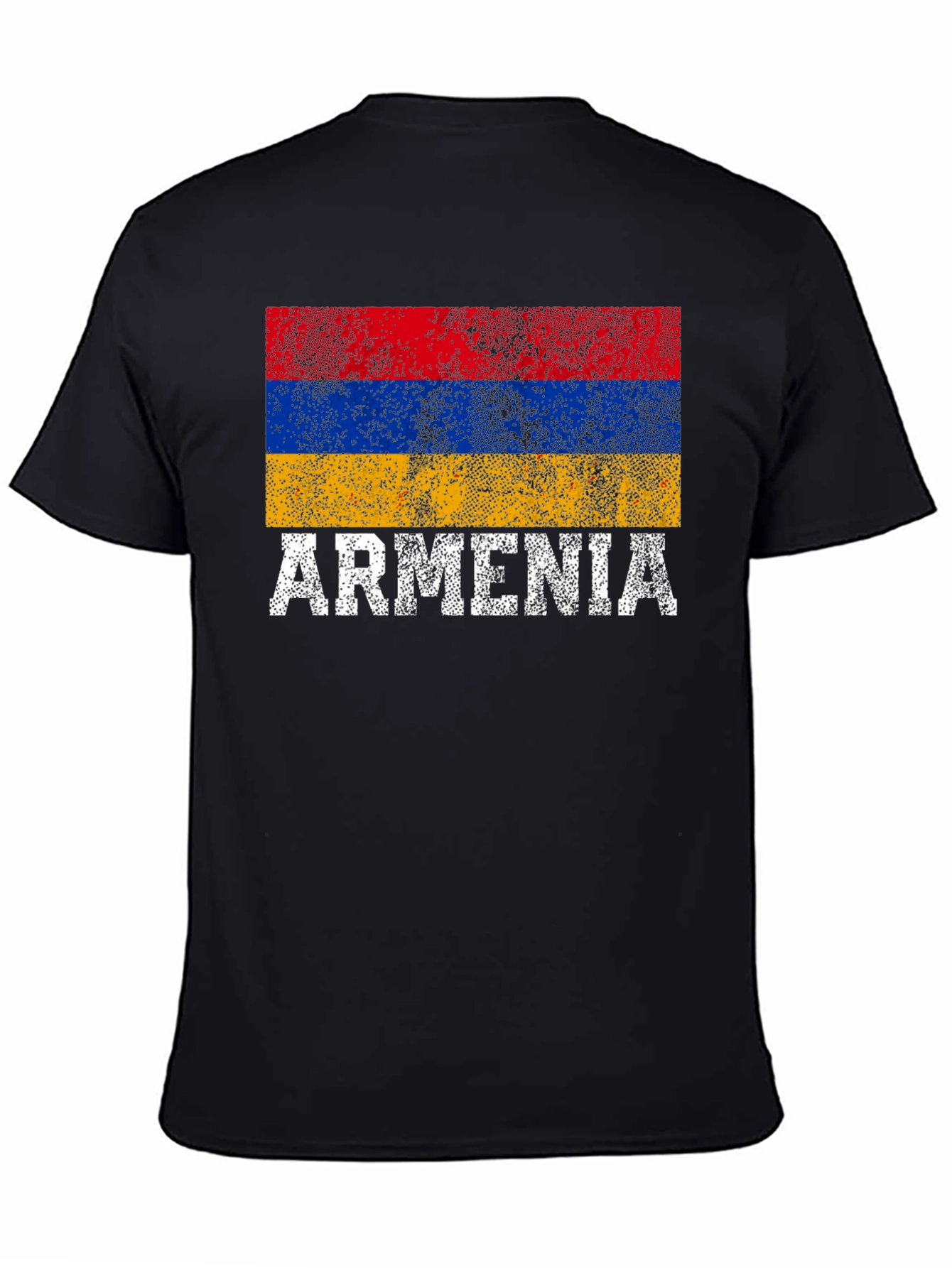 Black Armenia Flag T-Shirt - Distressed Pride Tee view 4