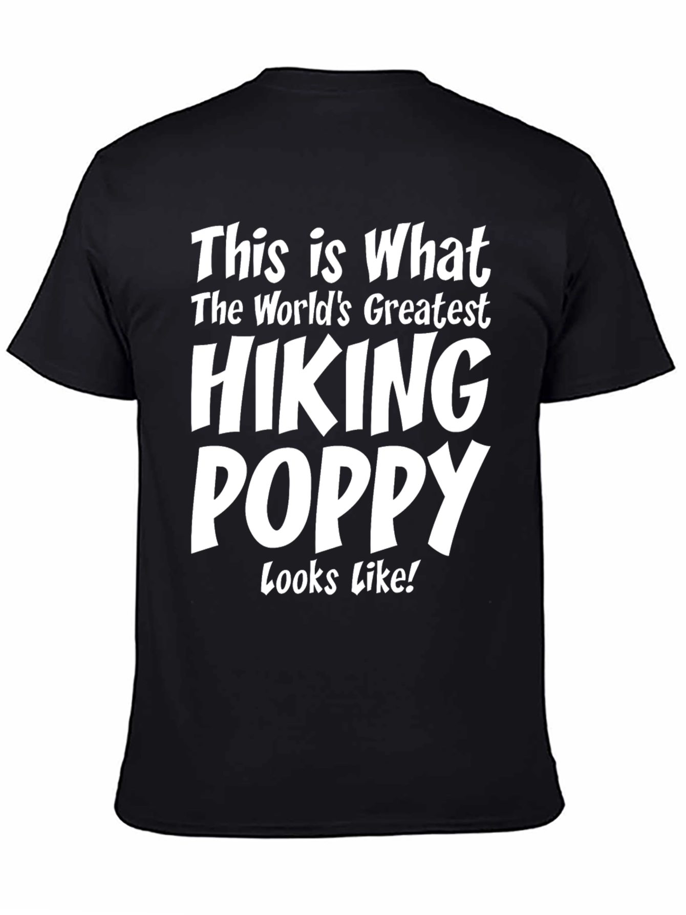 Black Hiking Poppy T-Shirt - World's Greatest! view 4