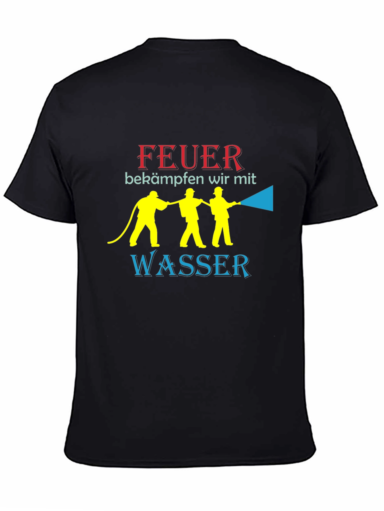 Feuer T-Shirt: Firefighters Fight Fire With Water - 4