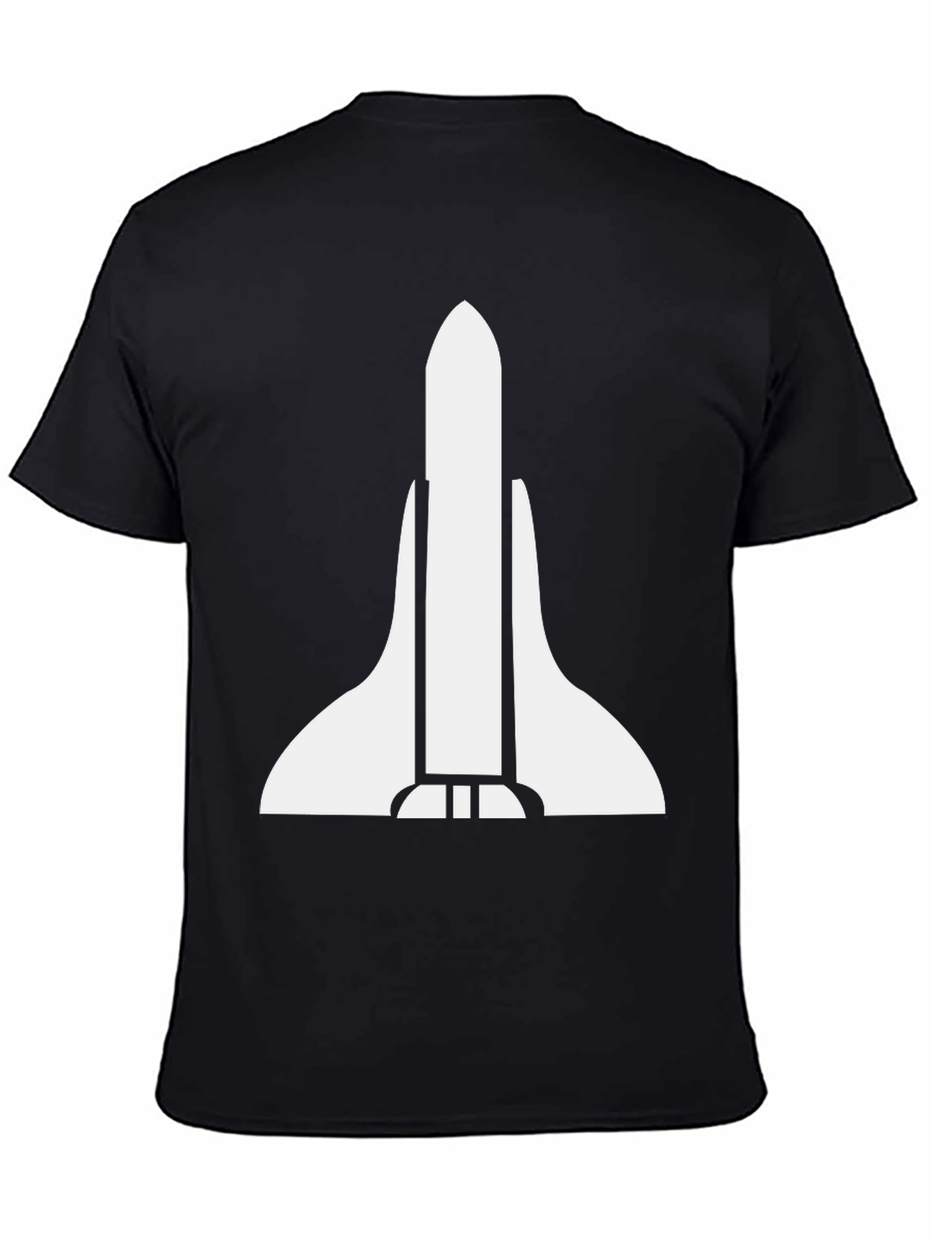 Black Space Shuttle Graphic Tee - Bold Style view 4