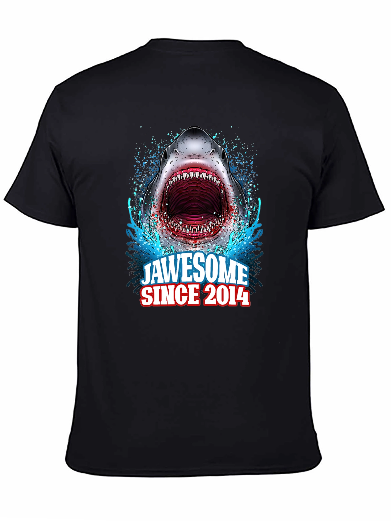 Black Jawsome Shark Graphic T-Shirt - Since 2014 view 4