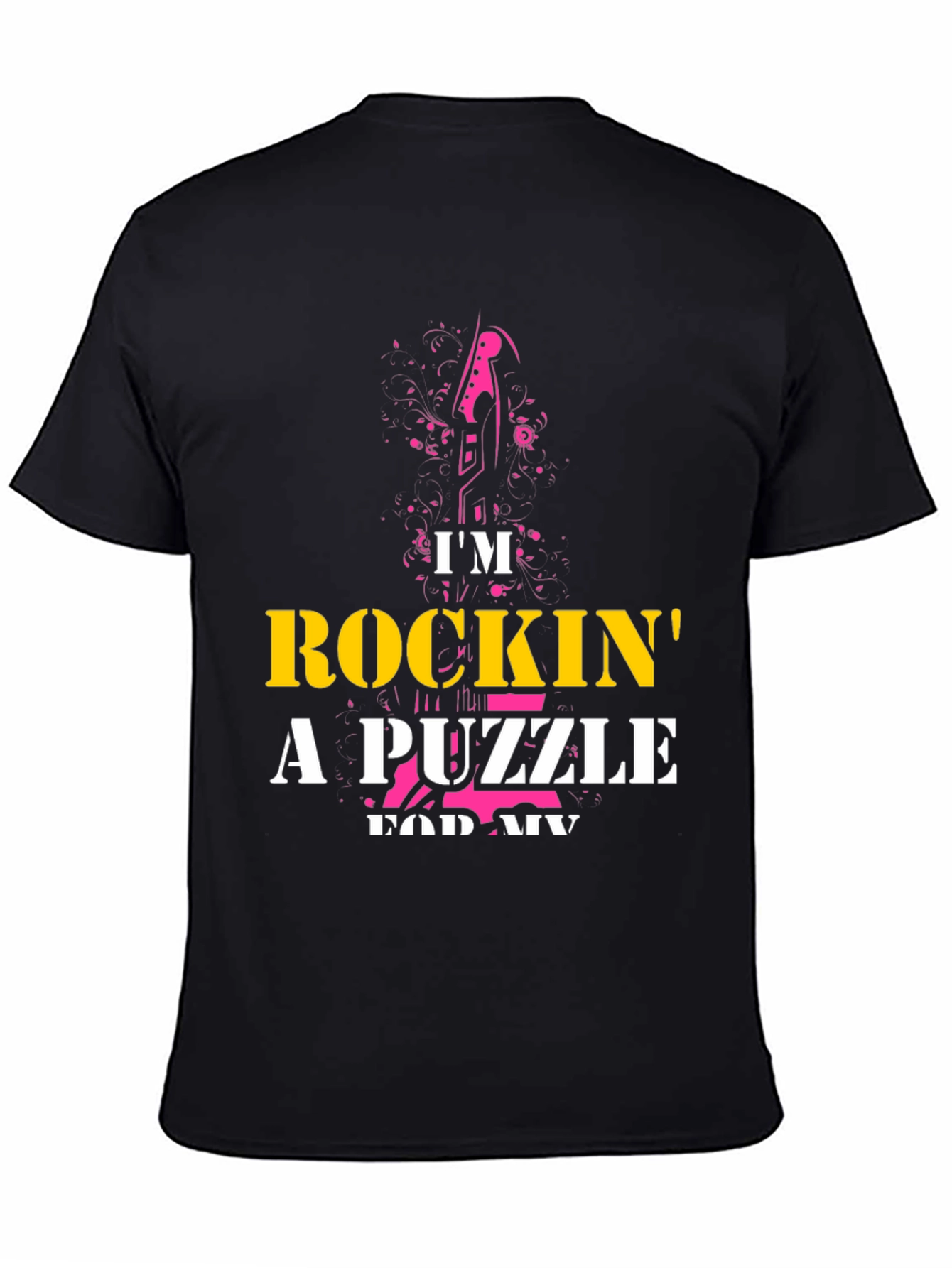 Rockin' a Puzzle T-Shirt - Unique Graphic Tee - 4