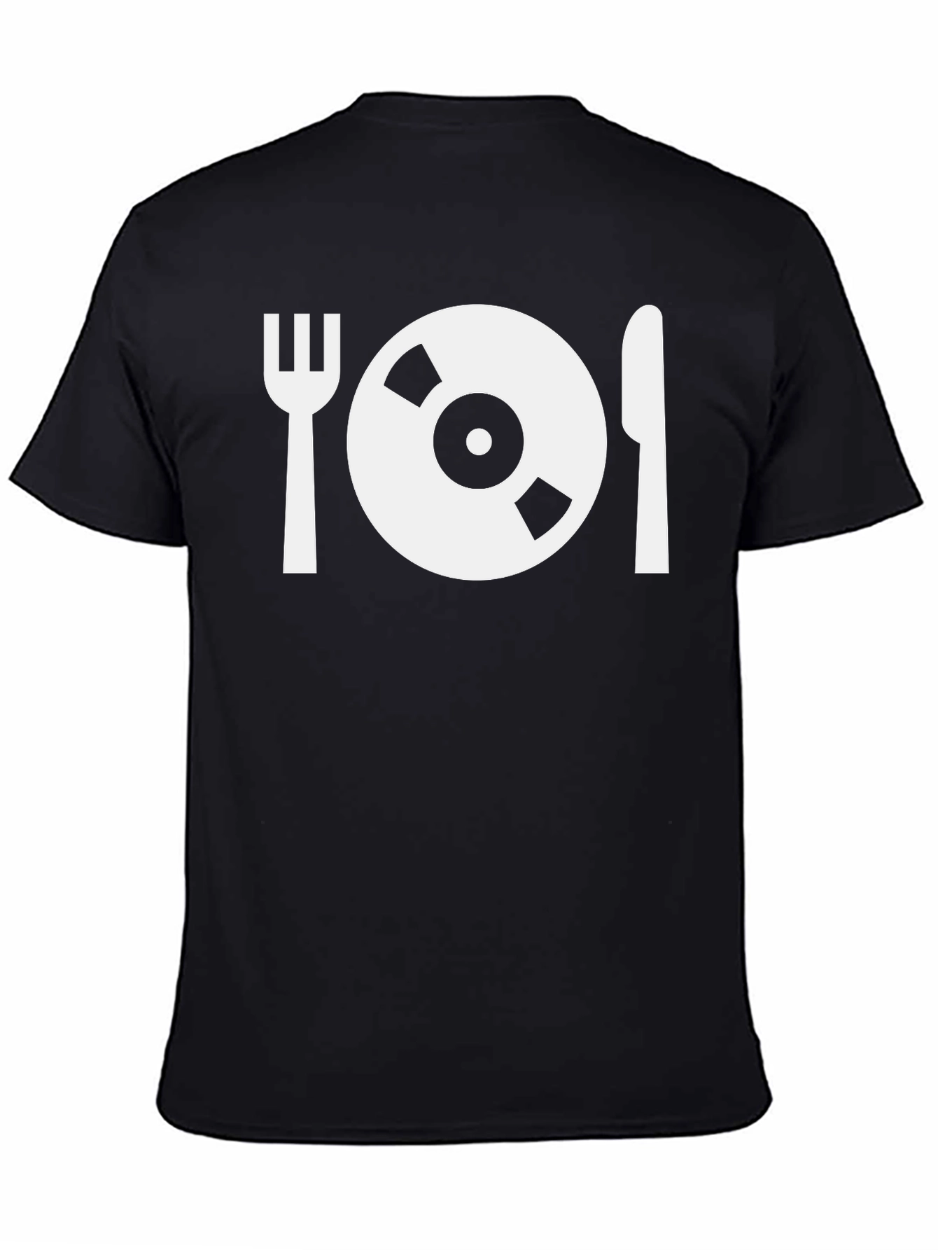 Black Vinyl Record Dinner T-Shirt view 4
