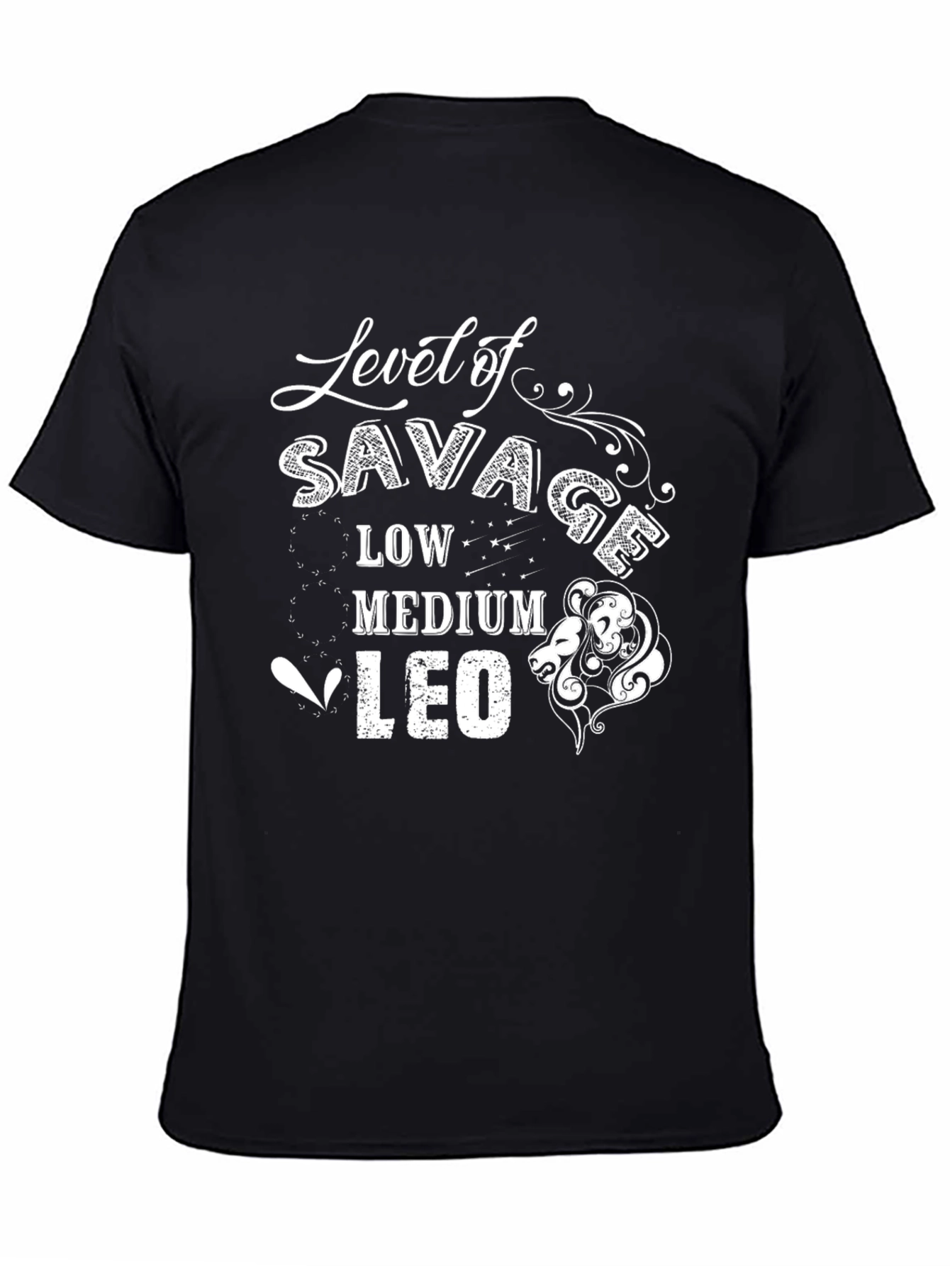 Black Level of Savage: Leo Zodiac Tee view 4