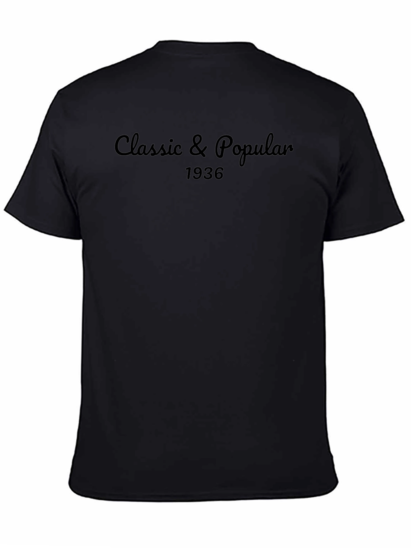 Black Classic & Popular 1936 Graphic Tee view 4