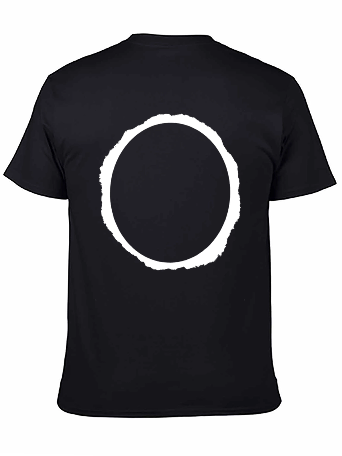 Black Eclipse Graphic Tee - Black Cotton Blend view 4