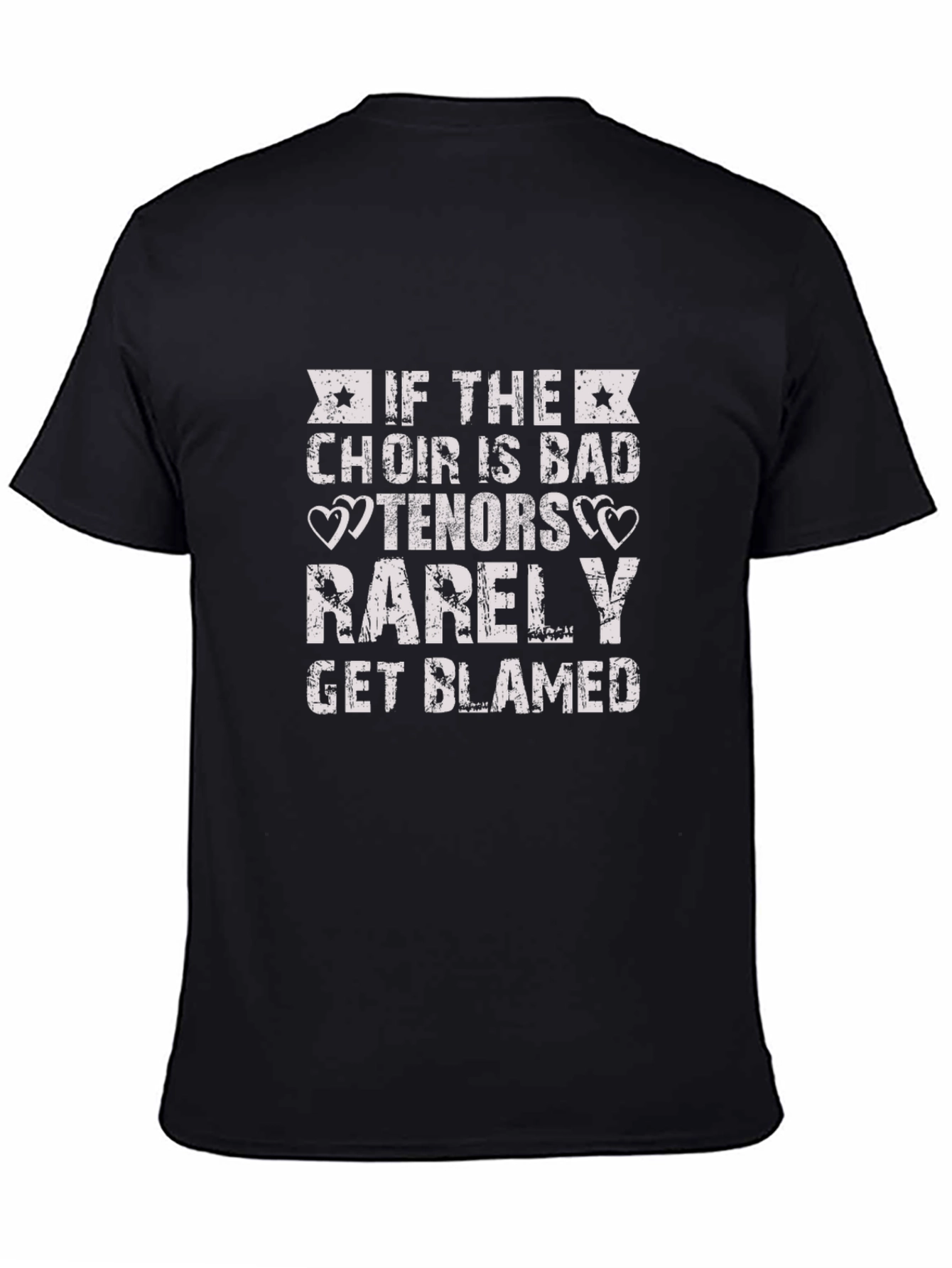 Black Choir Tenors T-Shirt Funny Music Vocalist Gift view 4