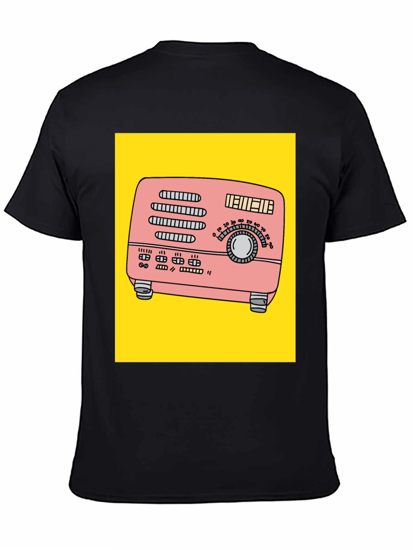 Retro Radio Graphic T-Shirt - 4
