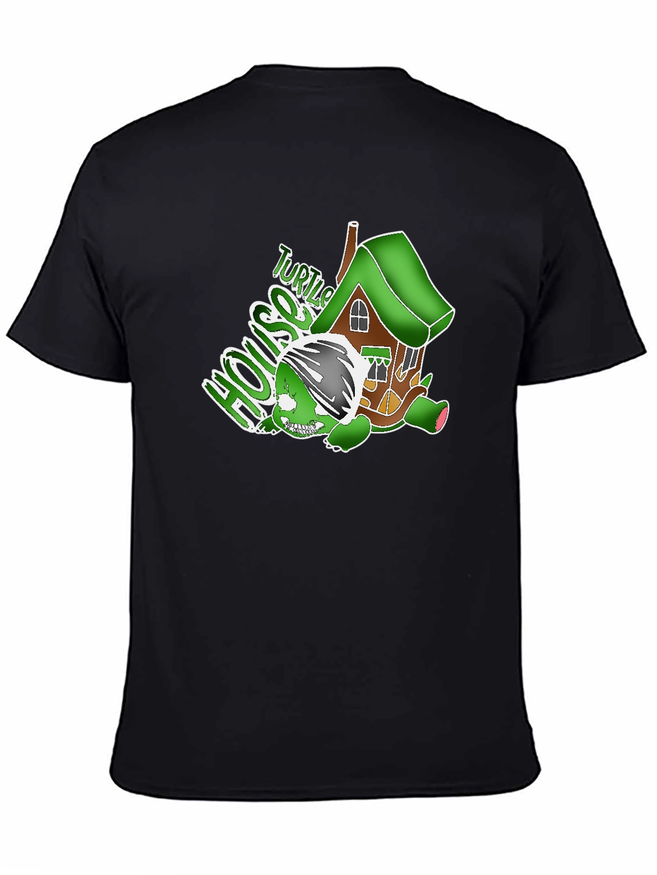 Black Turtle House Graphic T-Shirt view 4