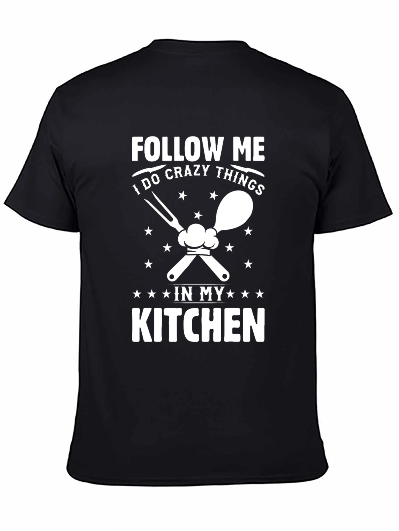Black Crazy Kitchen T-Shirt view 4