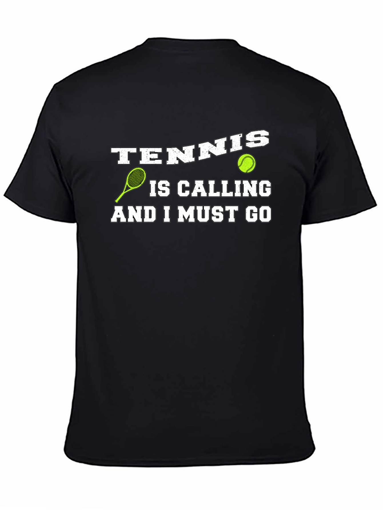 Black Tennis is Calling T-Shirt - Funny Sports Tee view 4
