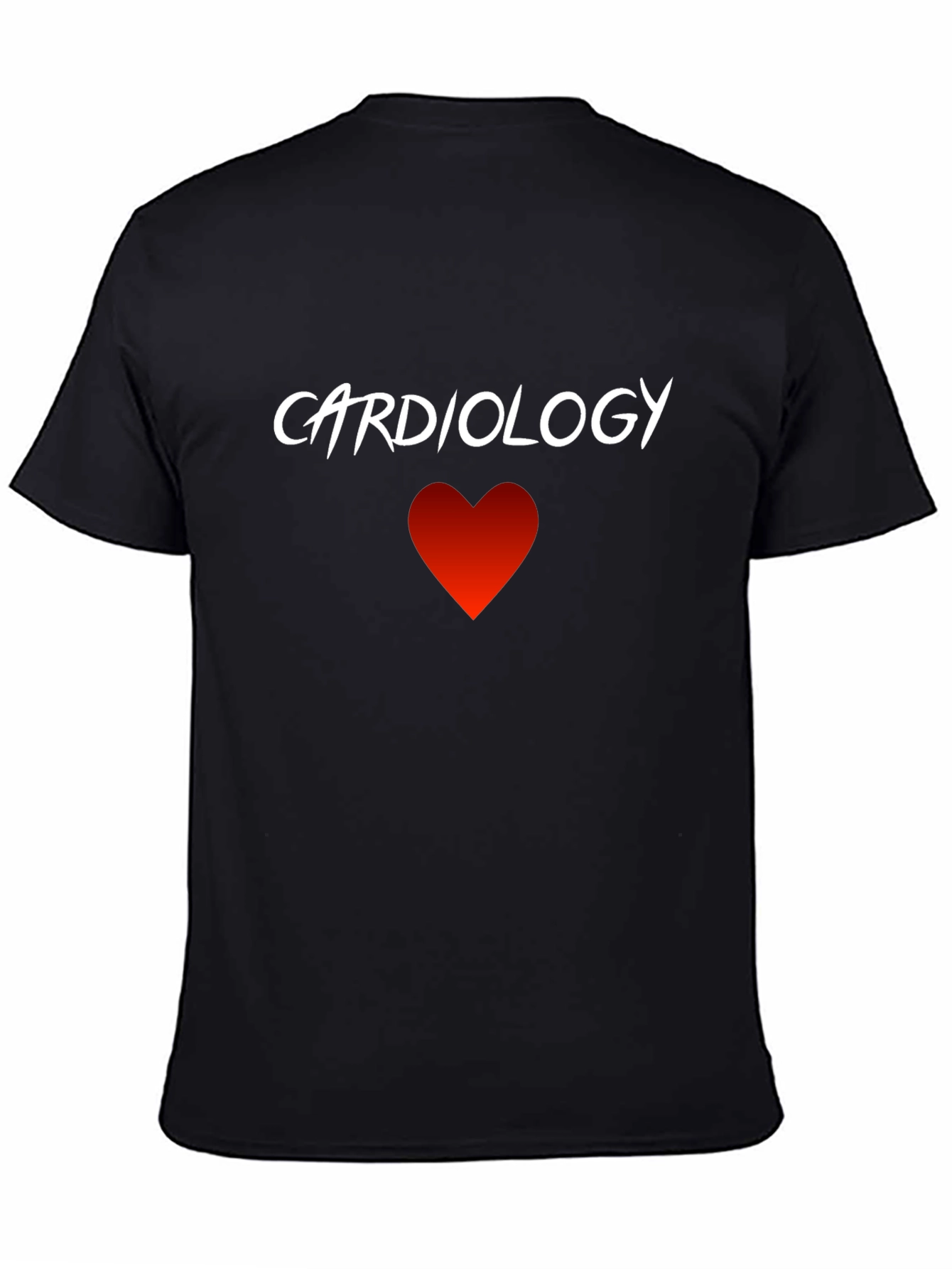 Black Cardiology Heart T-Shirt - Love Your Heart view 4