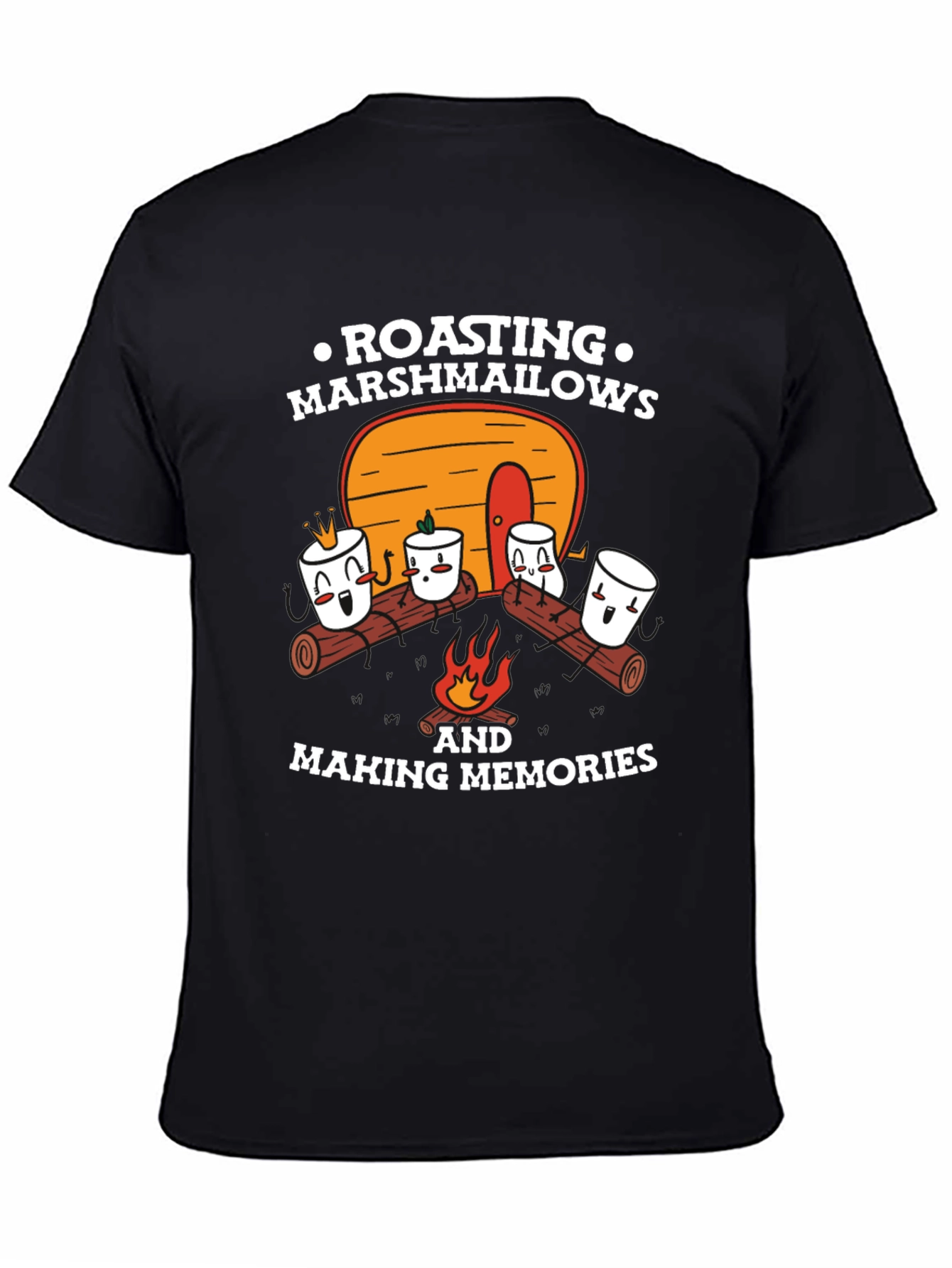 Marshmallow Roasting Memories Graphic T-Shirt - 4
