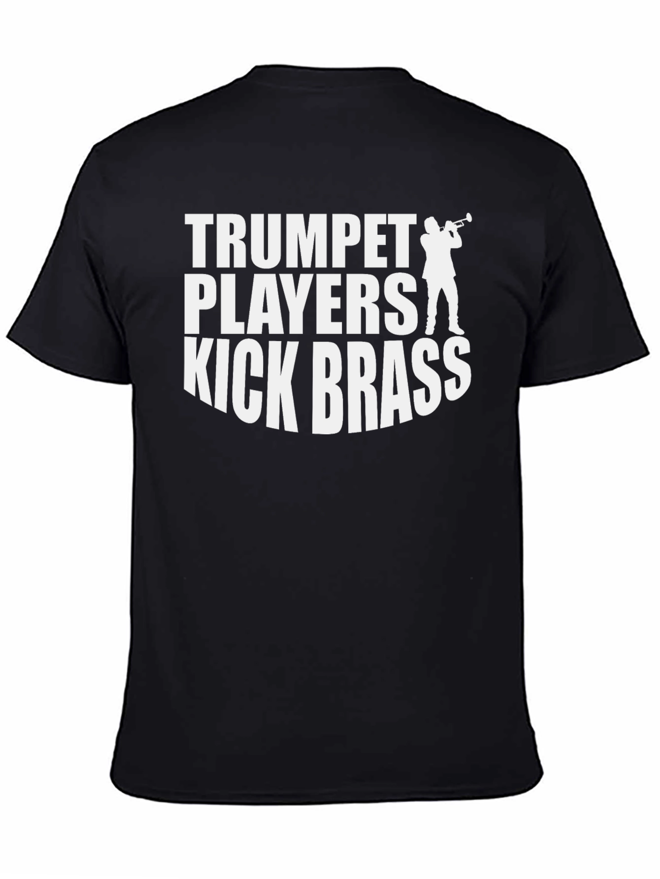 Black Trumpet Players Kick Brass Graphic T-Shirt view 4
