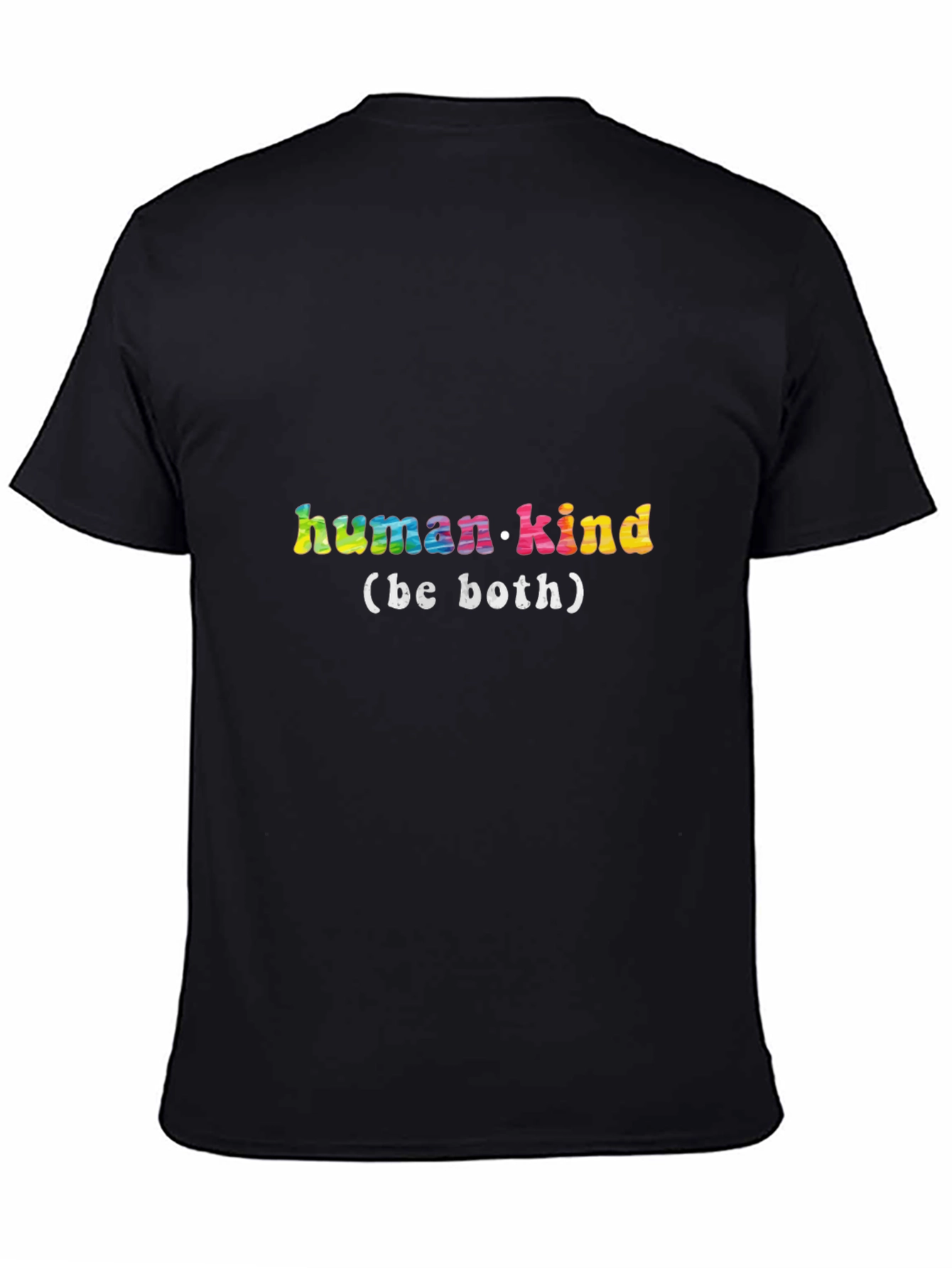 Black Humankind Be Both Graphic Tee - Black view 4