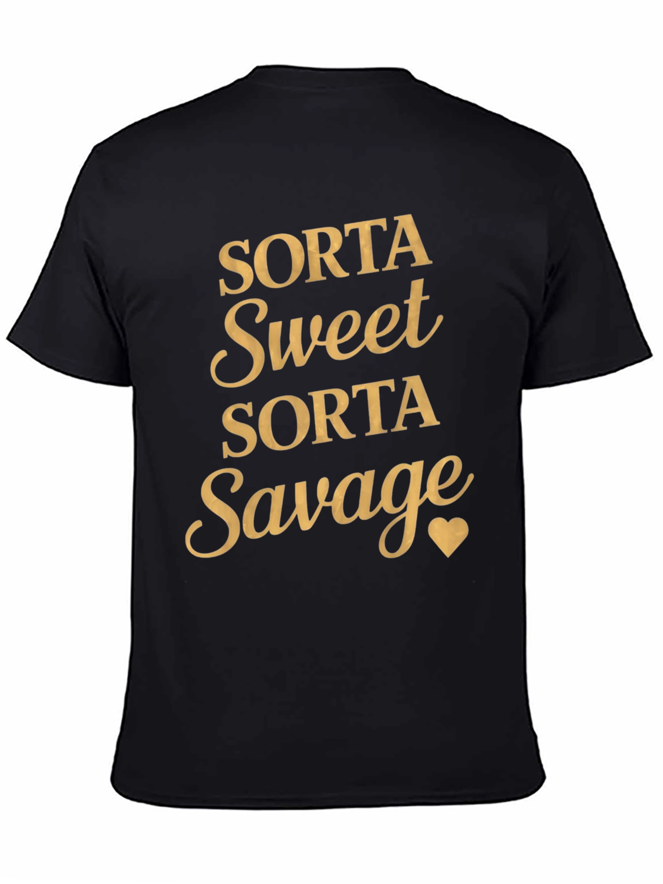 Black Sorta Sweet Sorta Savage Graphic Tee view 4