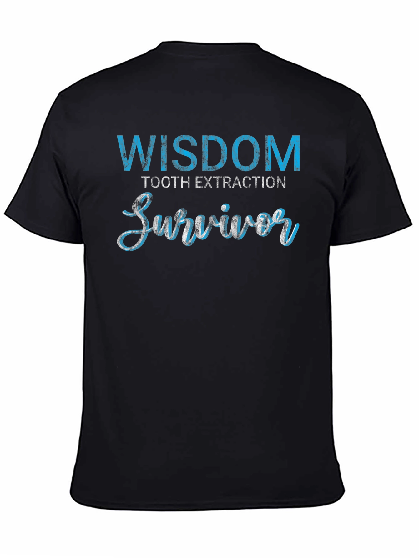 Black Wisdom Tooth Extraction Survivor T-Shirt view 4