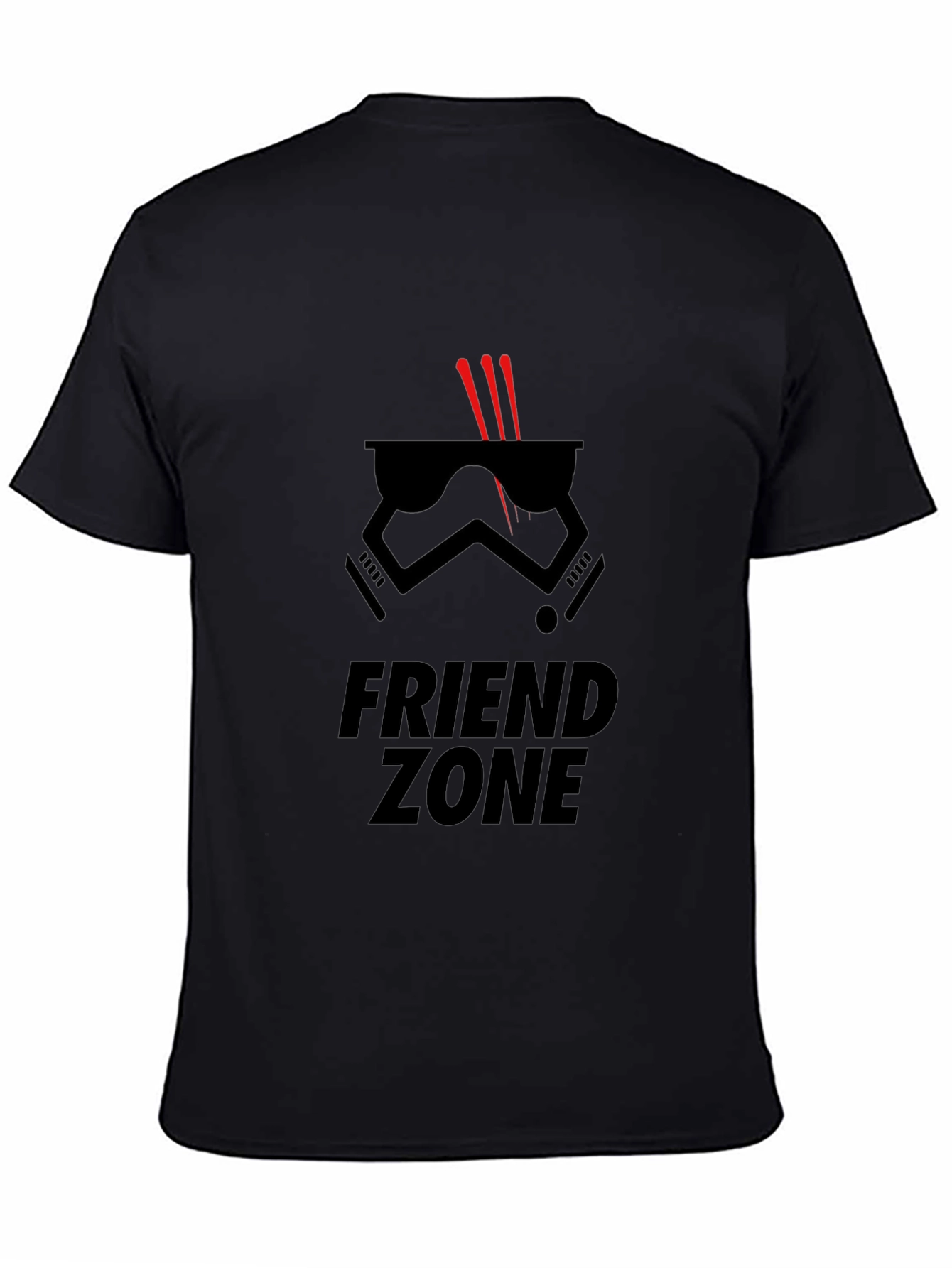 Black Friend Zone Stormtrooper Graphic Tee - Black view 4