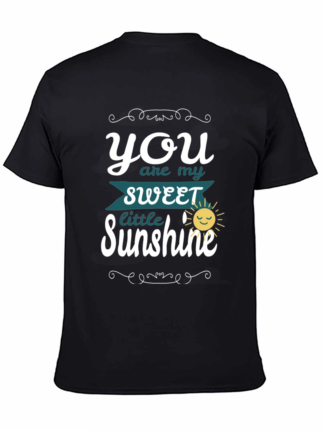 Black You are my Sunshine Graphic Tee - Black view 4