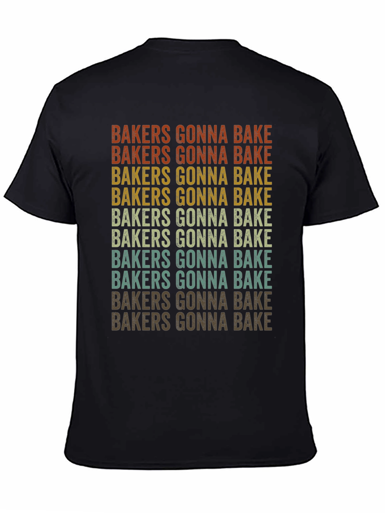 Black Bakers Gonna Bake Retro Graphic Tee view 4
