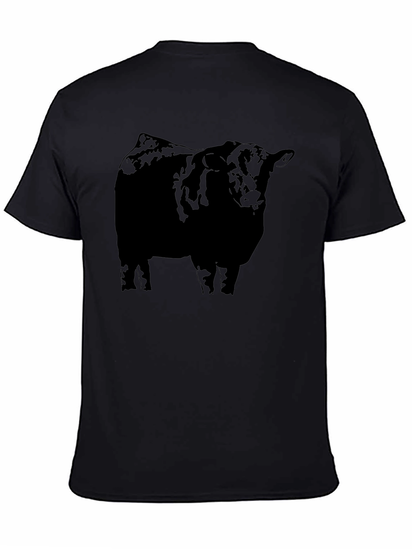 Black Black Angus Bull T-Shirt - Bold Graphic Tee view 4