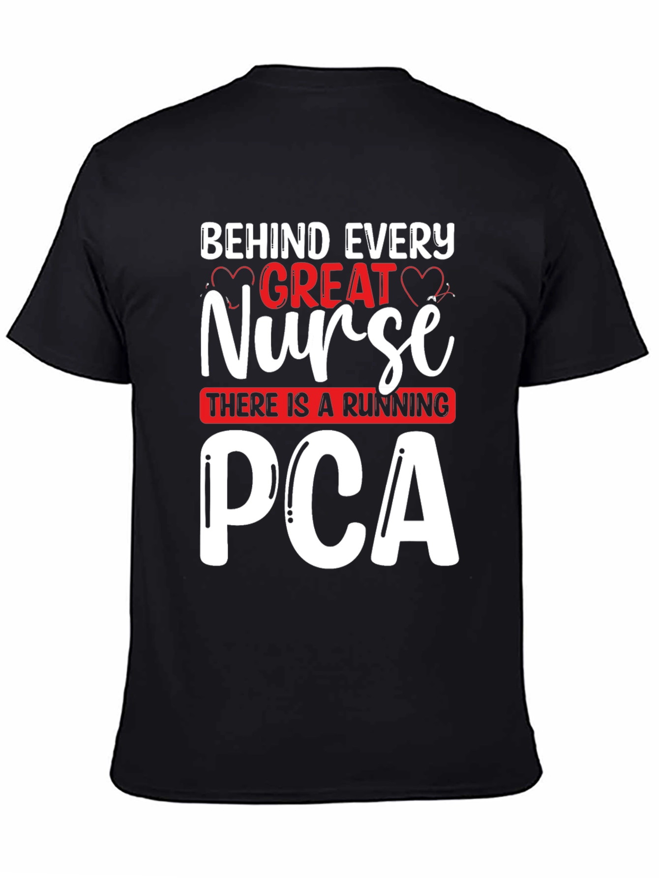 Black Great Nurse PCA T-Shirt - Unisex view 4