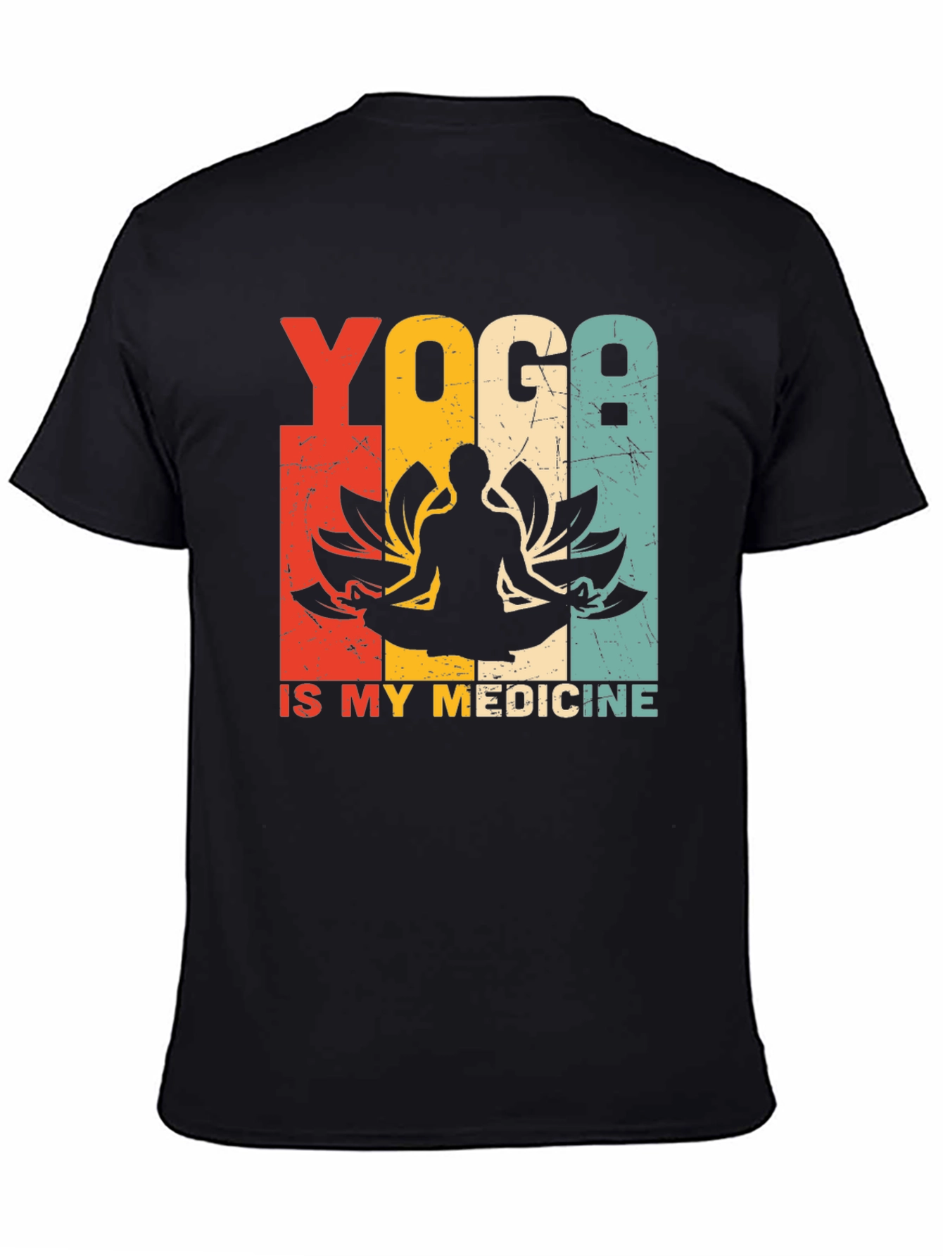 Black Yoga is My Medicine Graphic Tee view 4