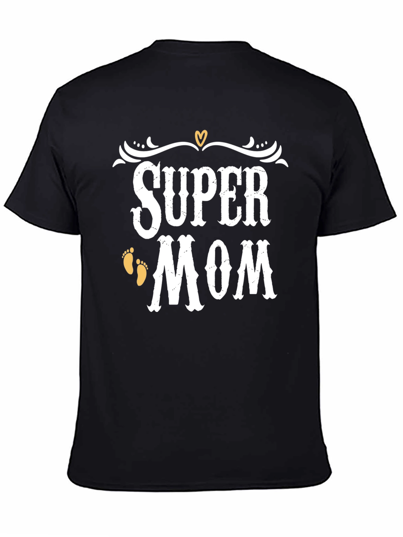 Black Super Mom Graphic T-Shirt view 4