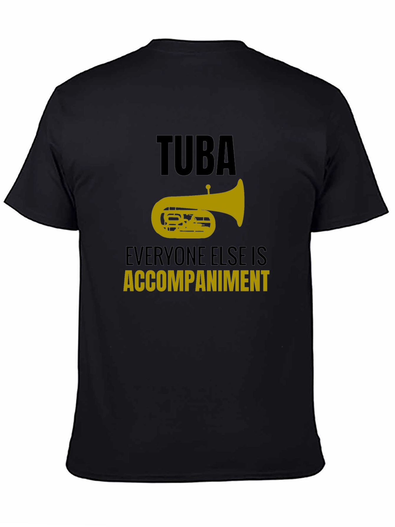 Black Tuba Accompaniment T-Shirt view 4