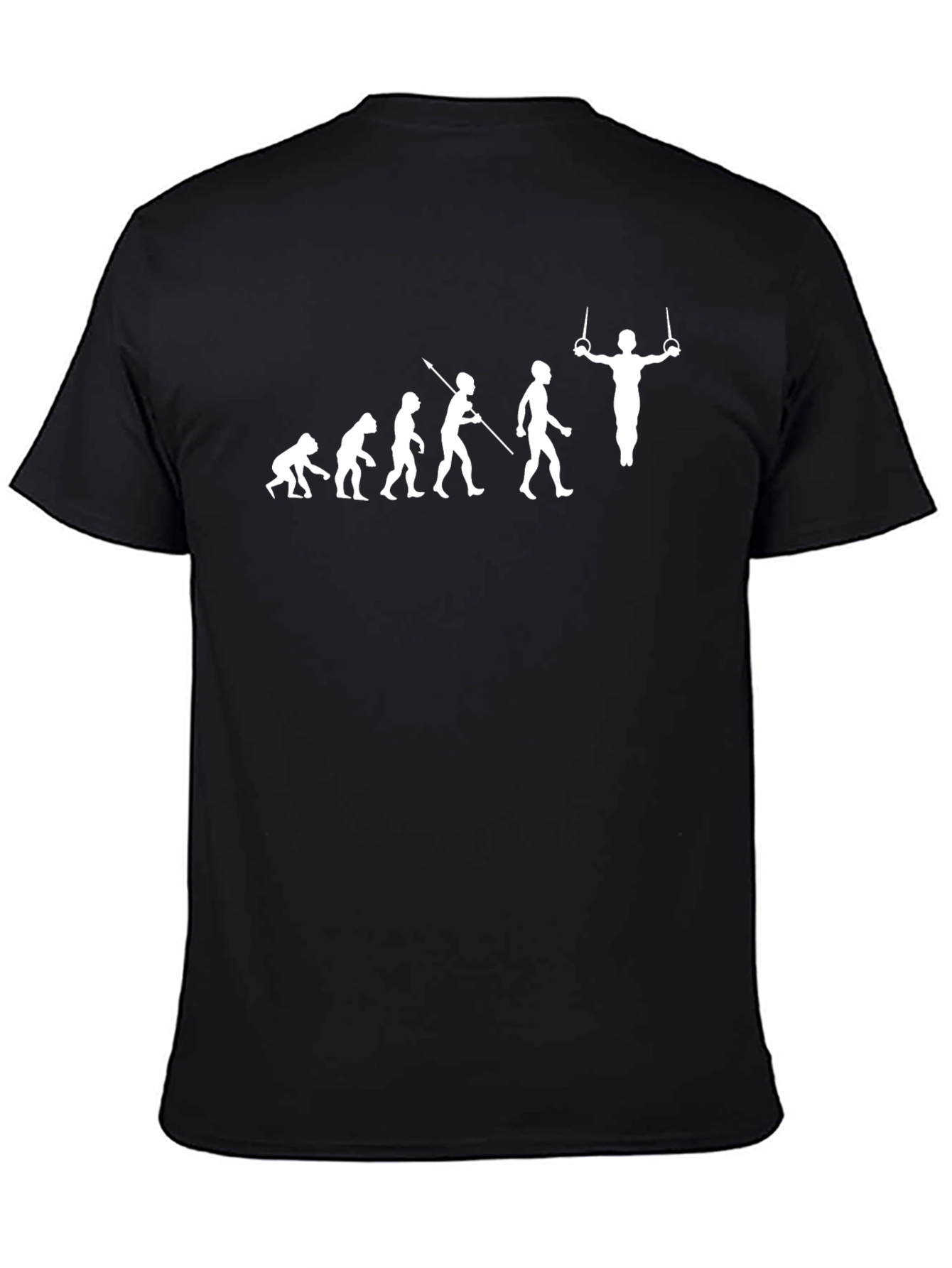Black Evolution of Gymnast Black T-Shirt view 4