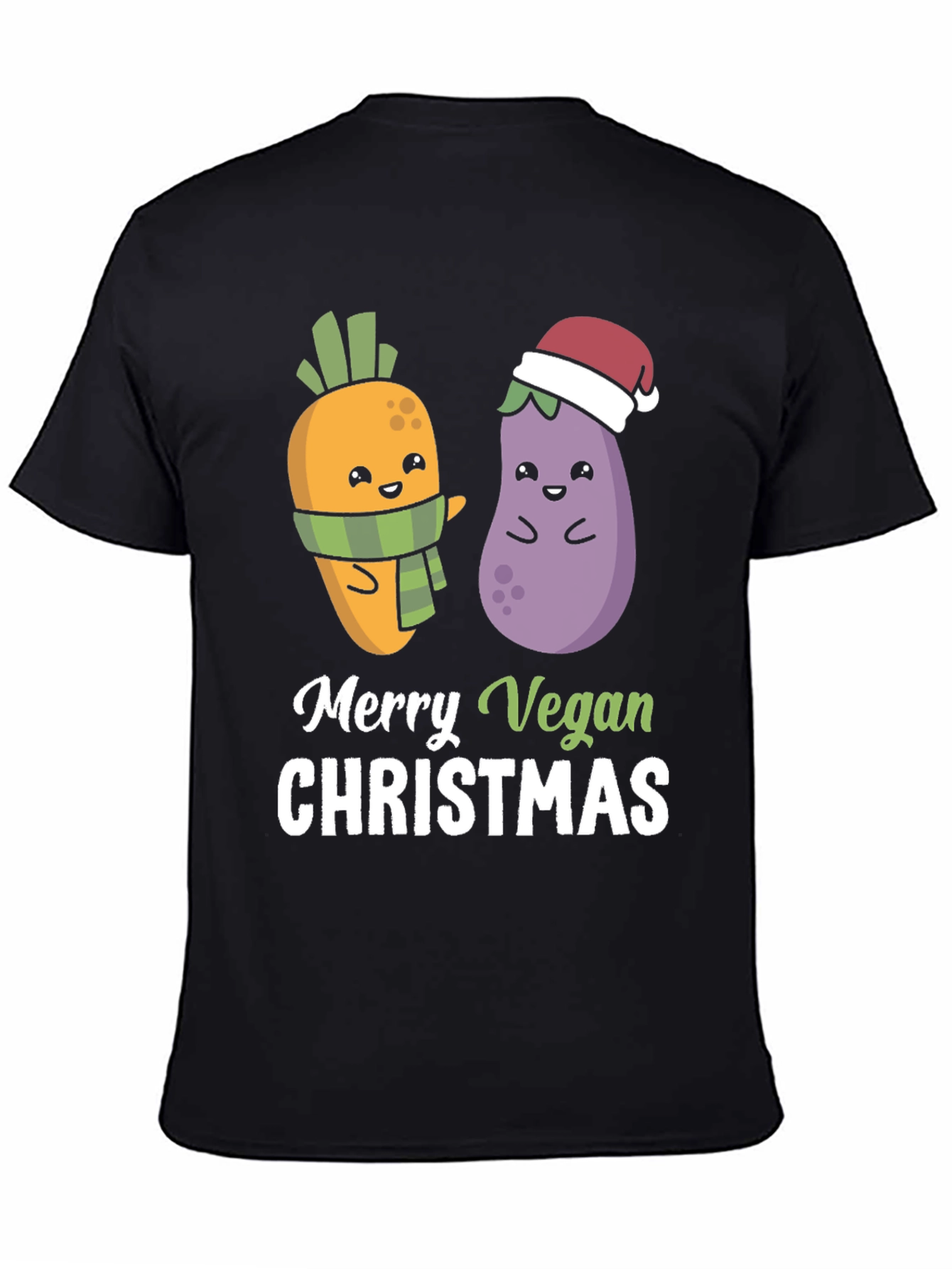 Merry Vegan Christmas T-Shirt - Cute Holiday Tee - 4