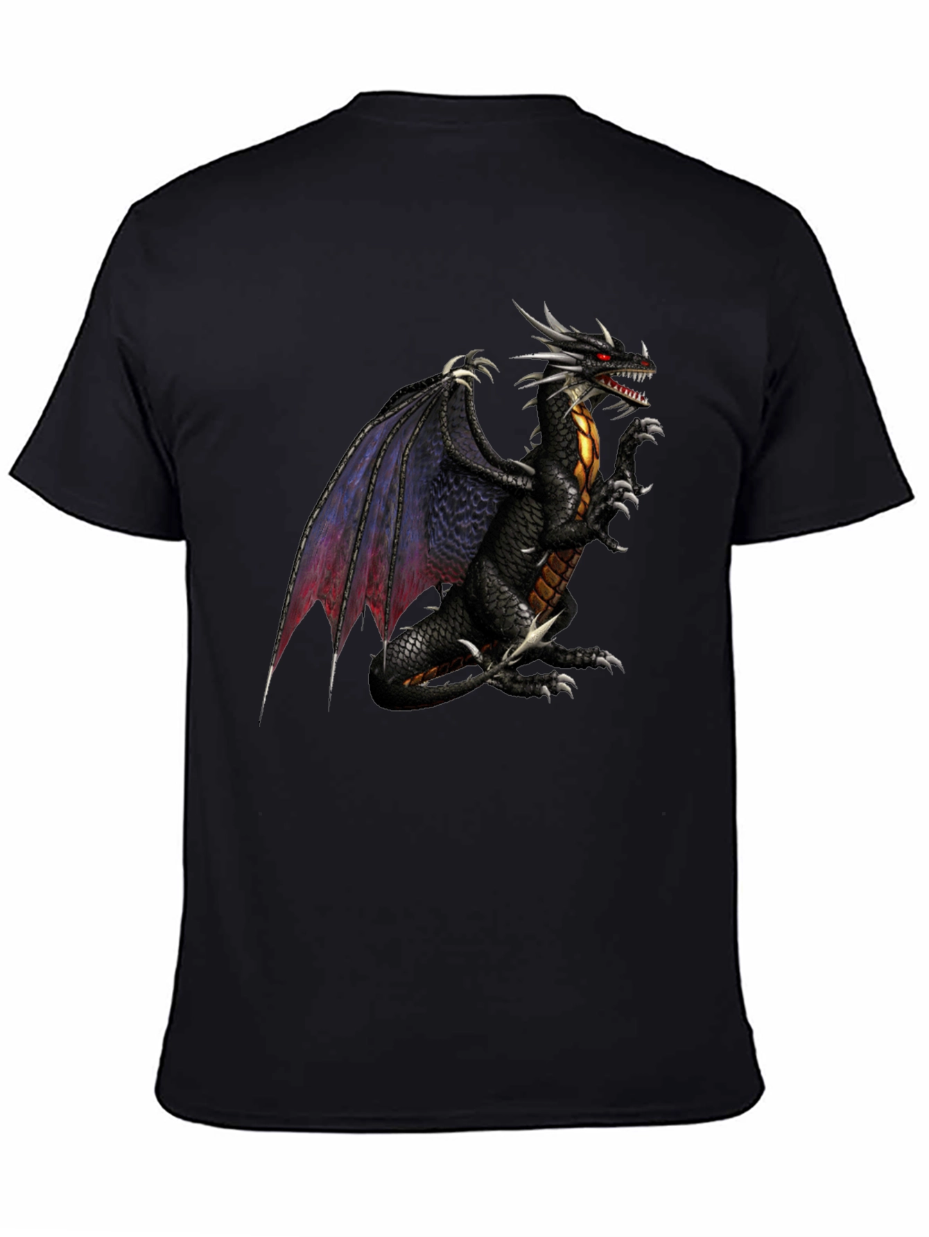 Black Dragon Graphic Black T-Shirt view 4