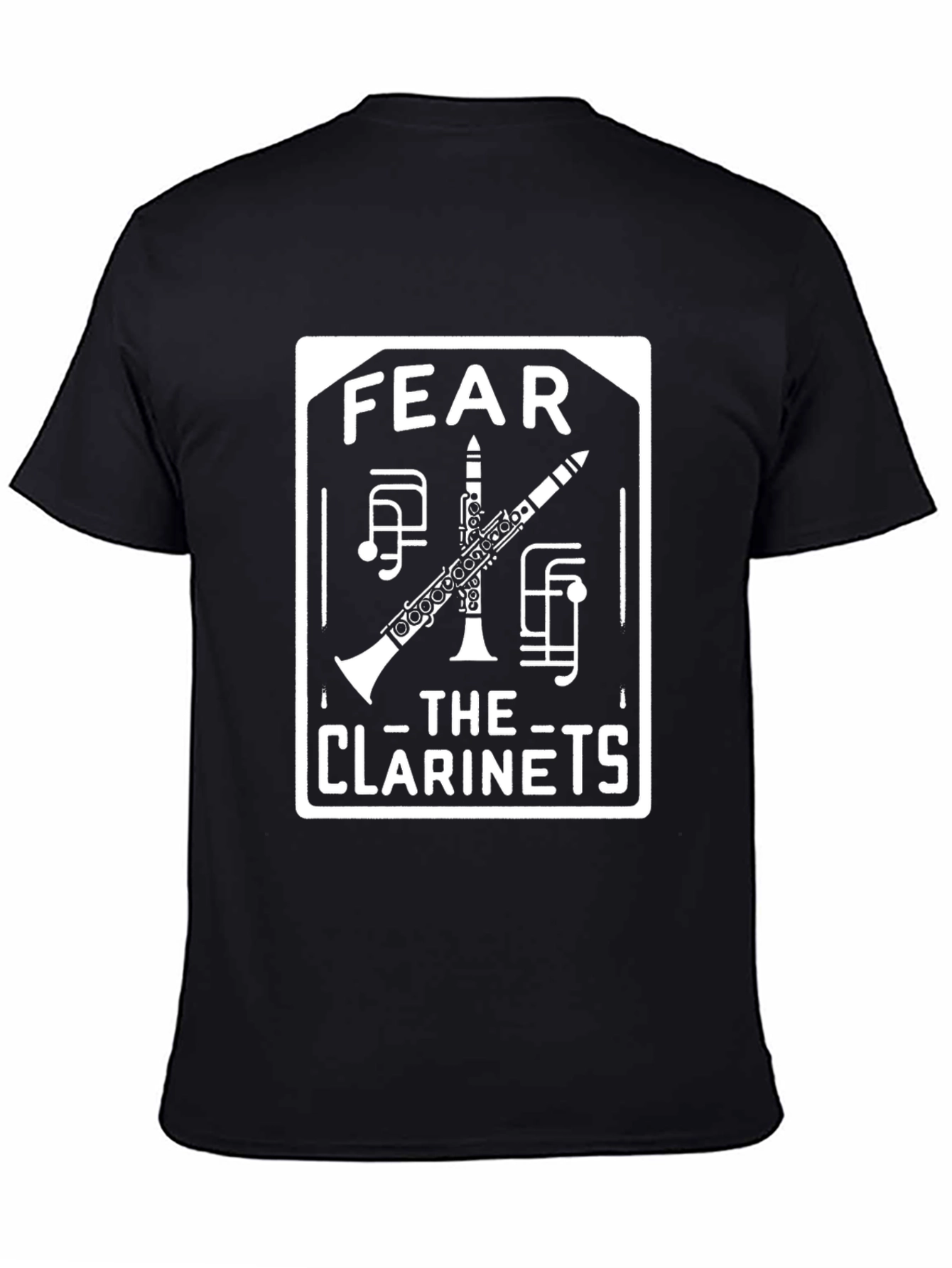 Black Fear The Clarinets Graphic T-Shirt view 4