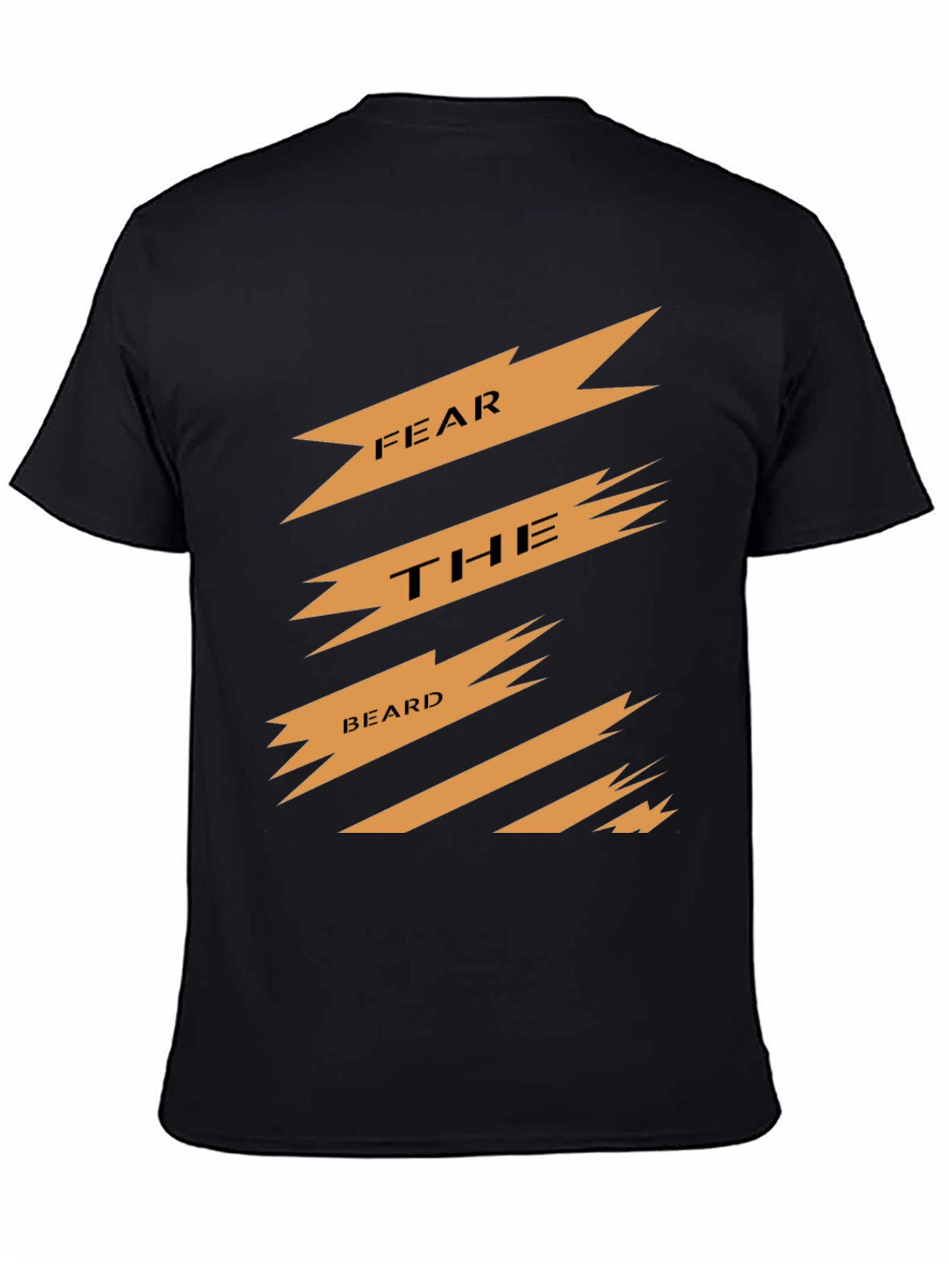 Black Fear The Beard Graphic Tee - Black T-Shirt view 4