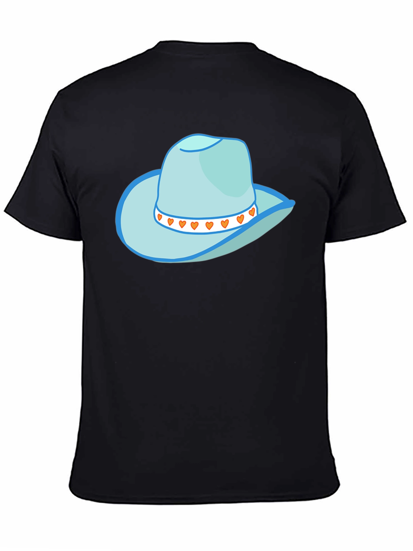Black Cowboy Hat Graphic Tee - Stylish Western Style view 4