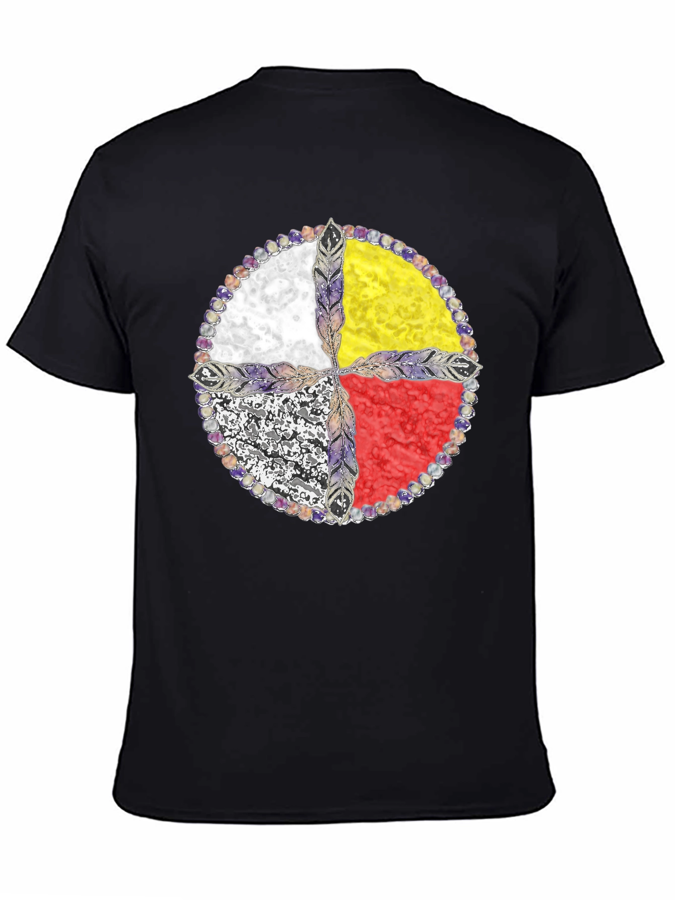 Medicine Wheel T-Shirt - Native American Design - 4