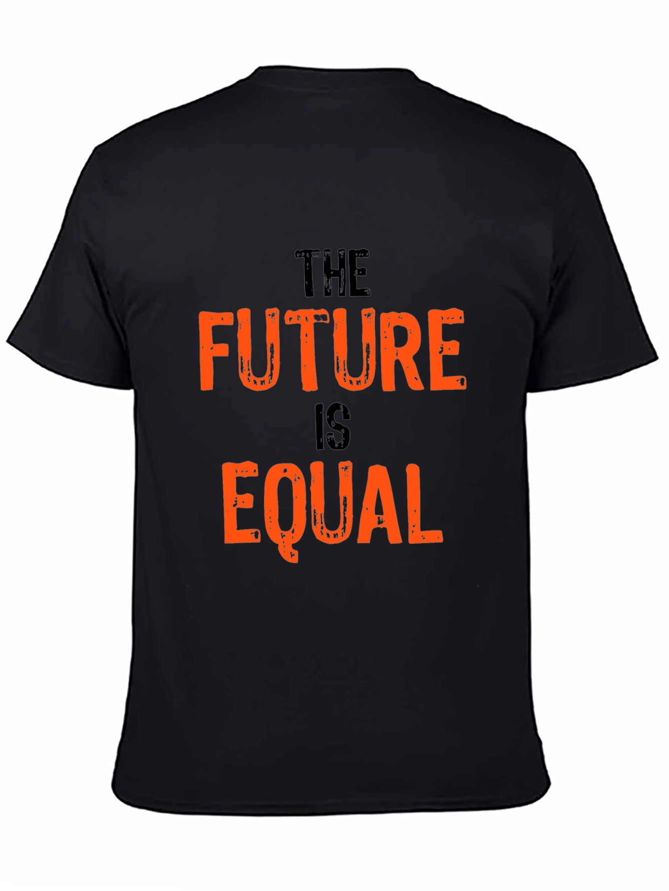Black The Future Is Equal Black Graphic Tee view 4