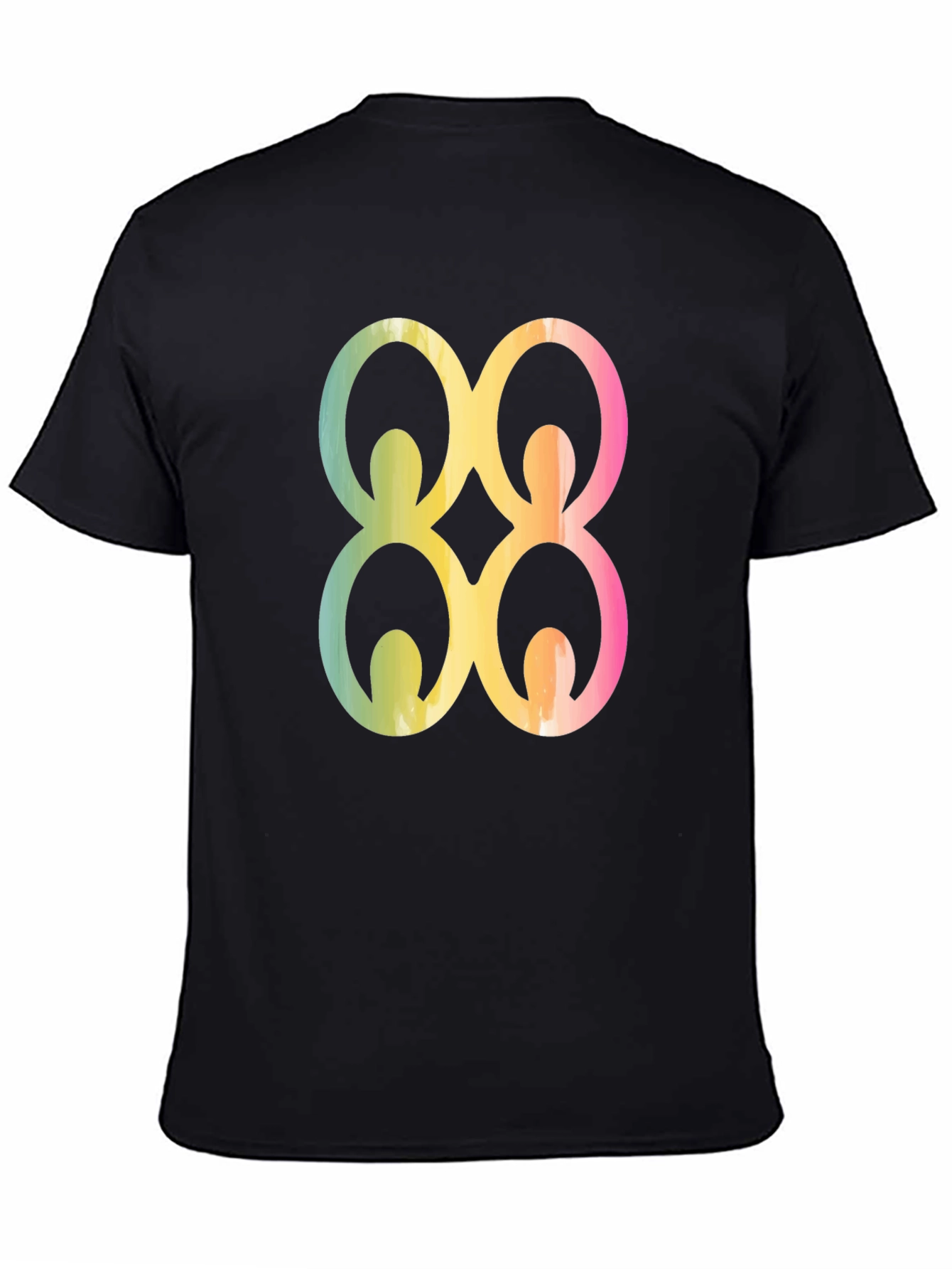 Black Adinkra Symbol Graphic Tee - Black view 4