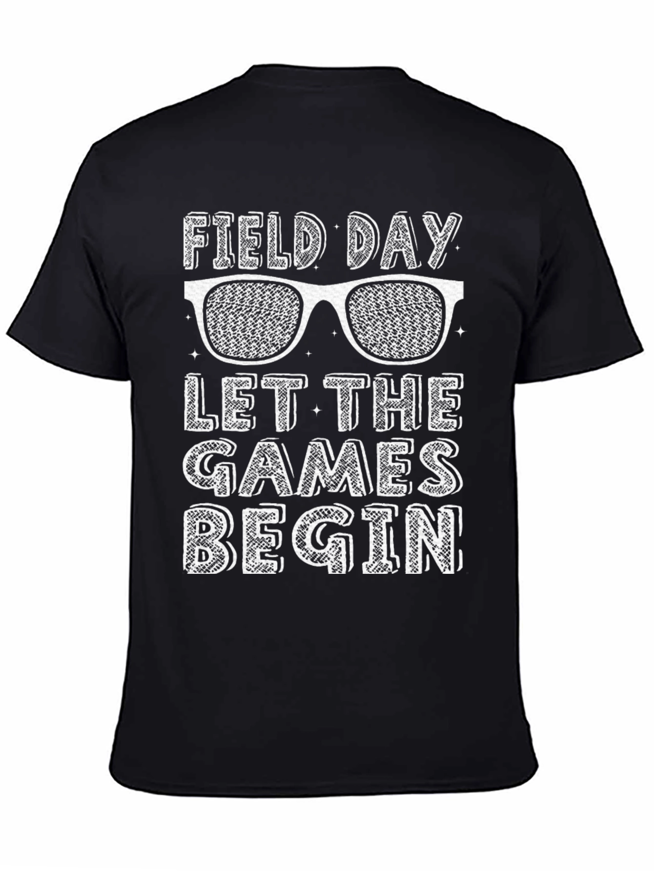 Black Field Day Let the Games Begin T-Shirt view 4