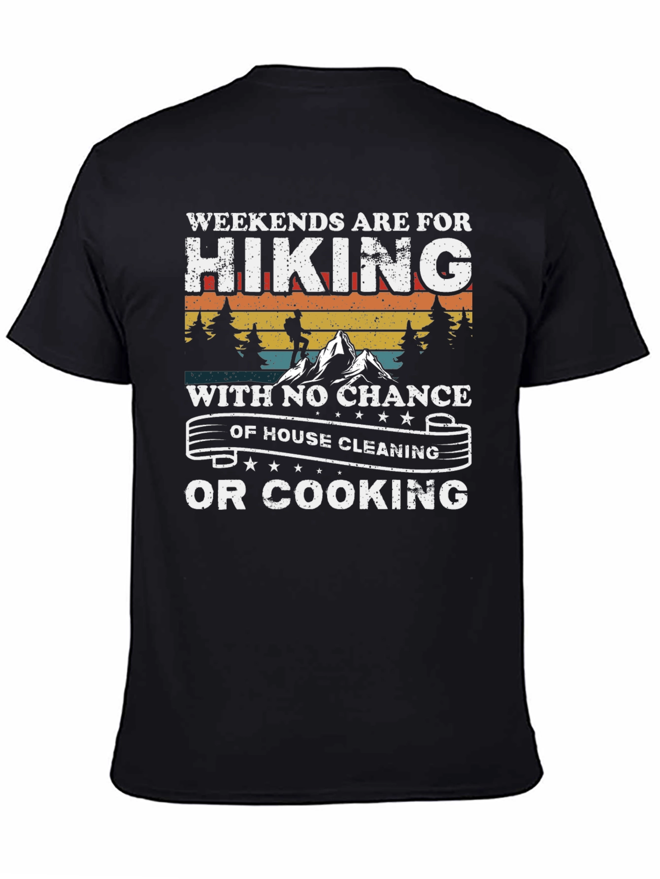 Black Weekend Hiking Graphic Tee view 4