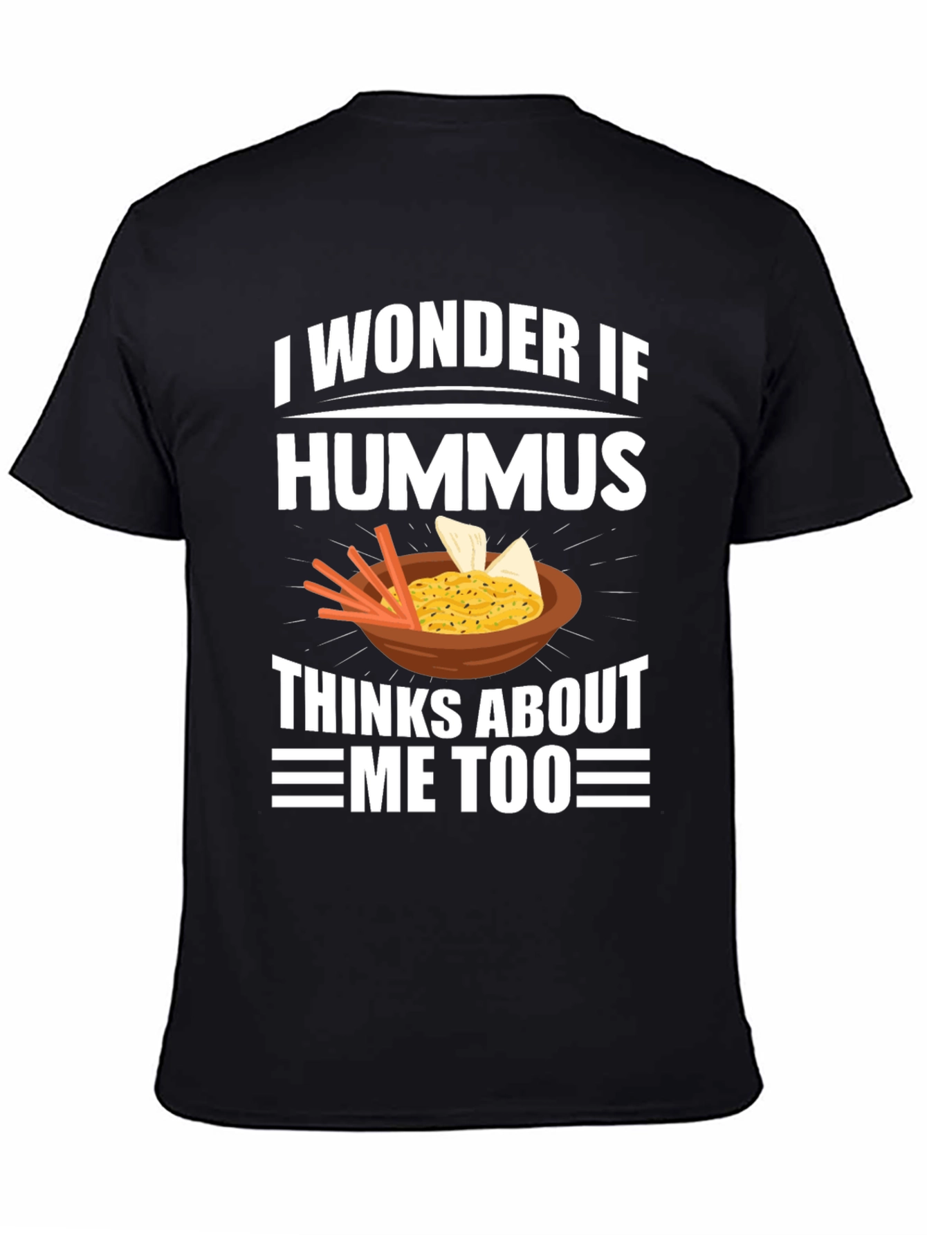 Black Hummus Lover Graphic Tee view 4