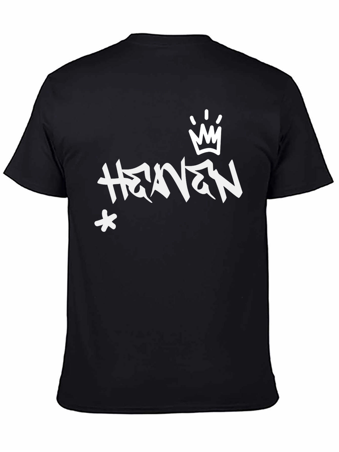 Black Heaven Graffiti Style Black T-Shirt view 4