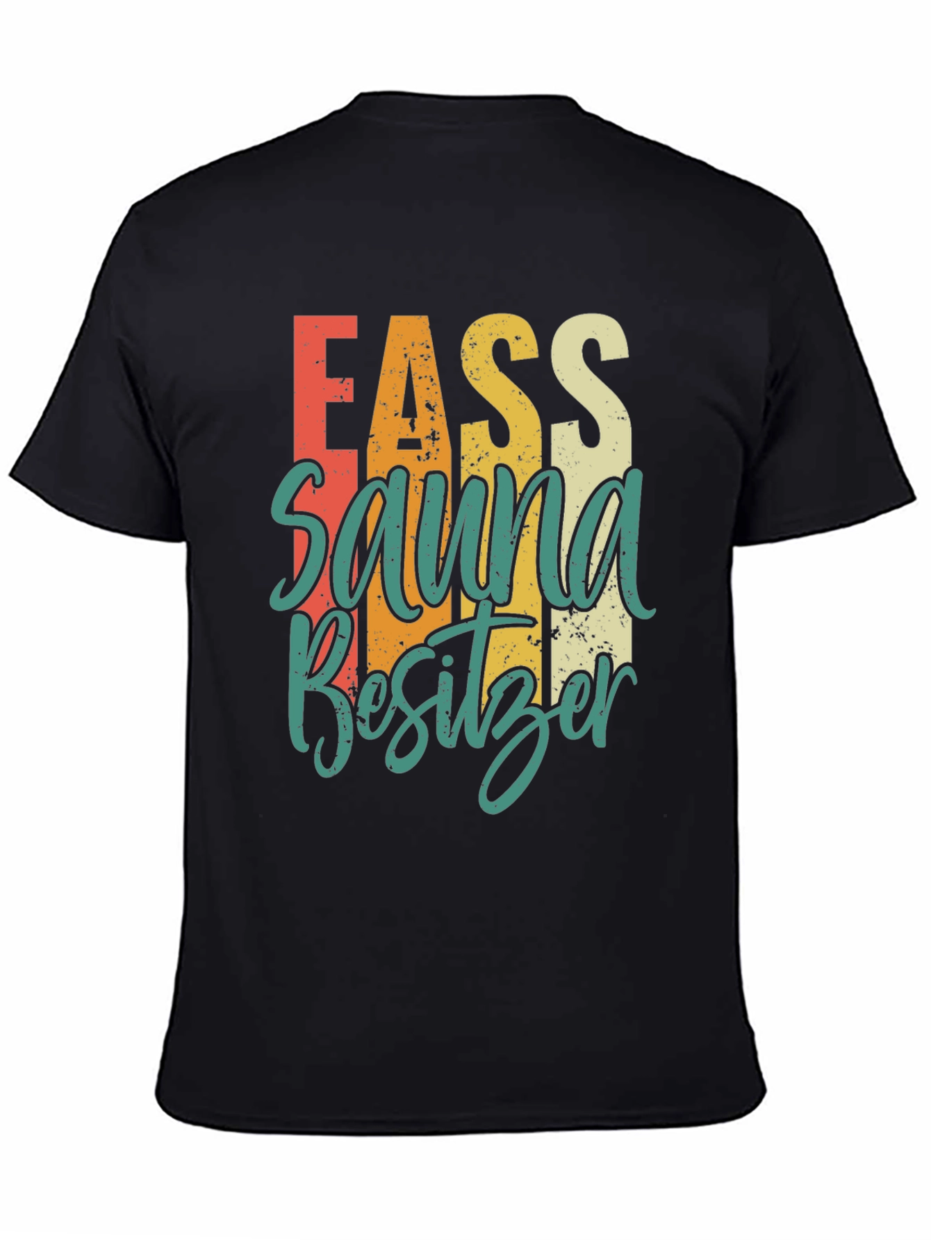 Black Fass Sauna Besitzer T-Shirt view 4