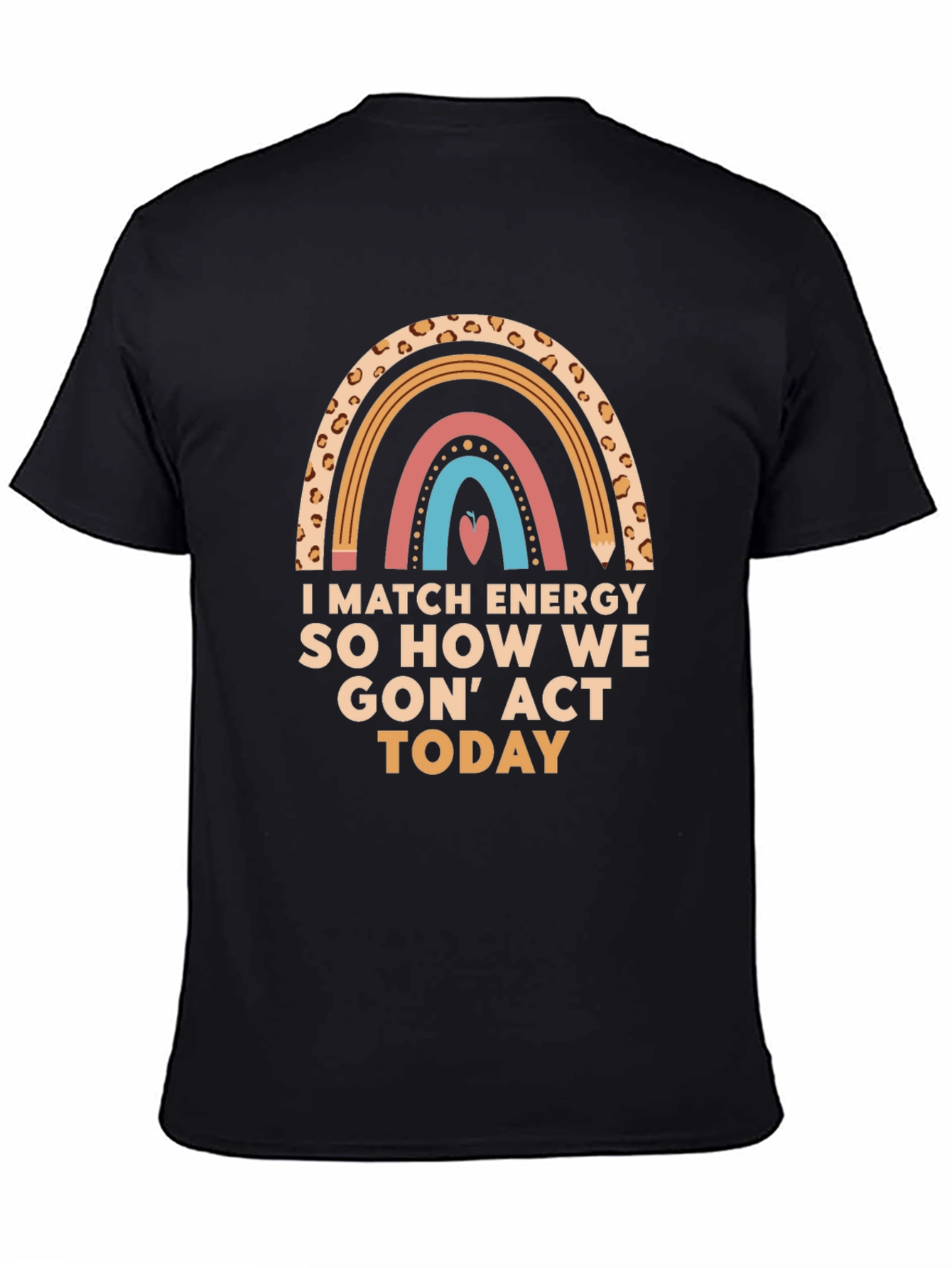 Black Match Energy Graphic Tee view 4