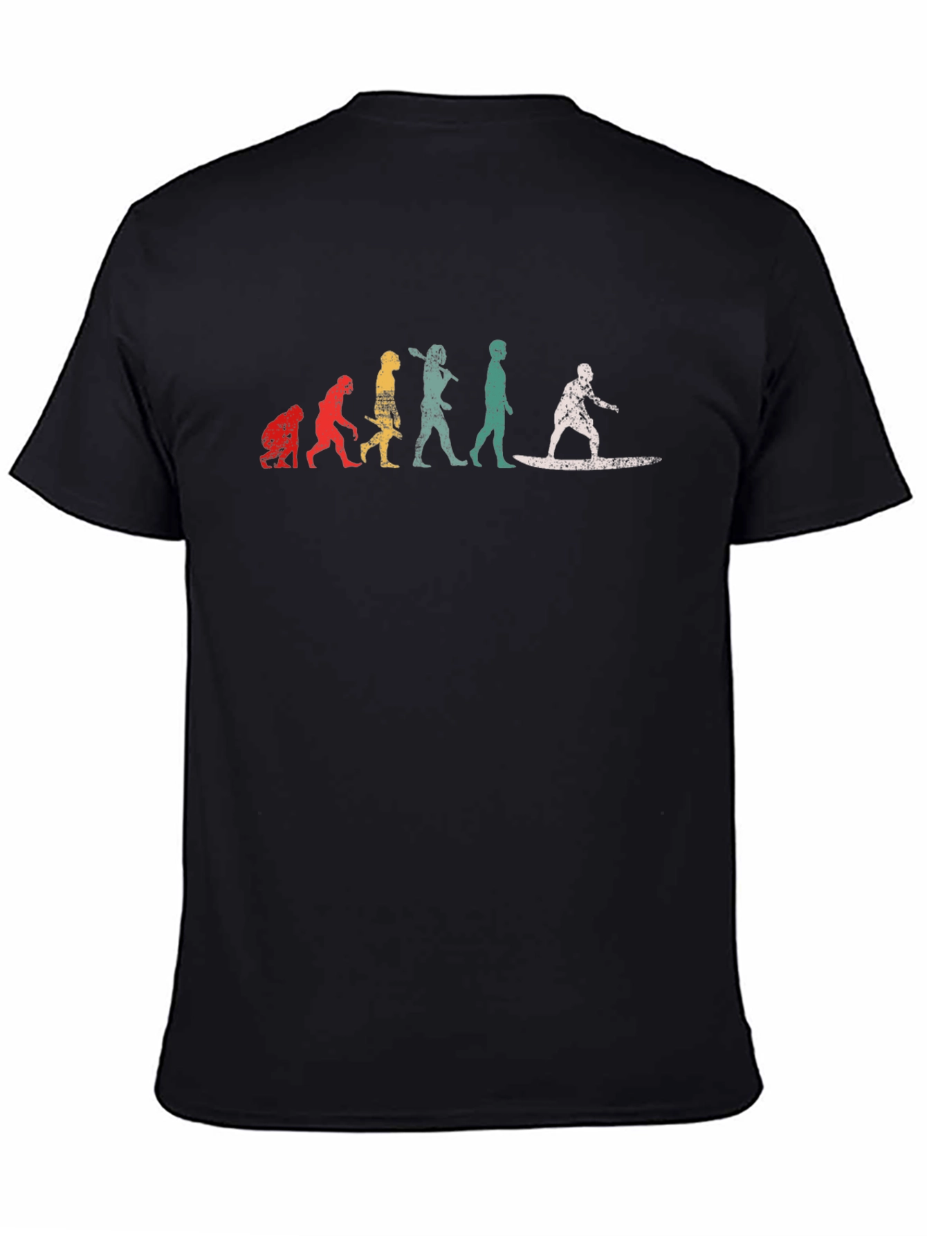 Black Evolution of Surfing T-Shirt view 4