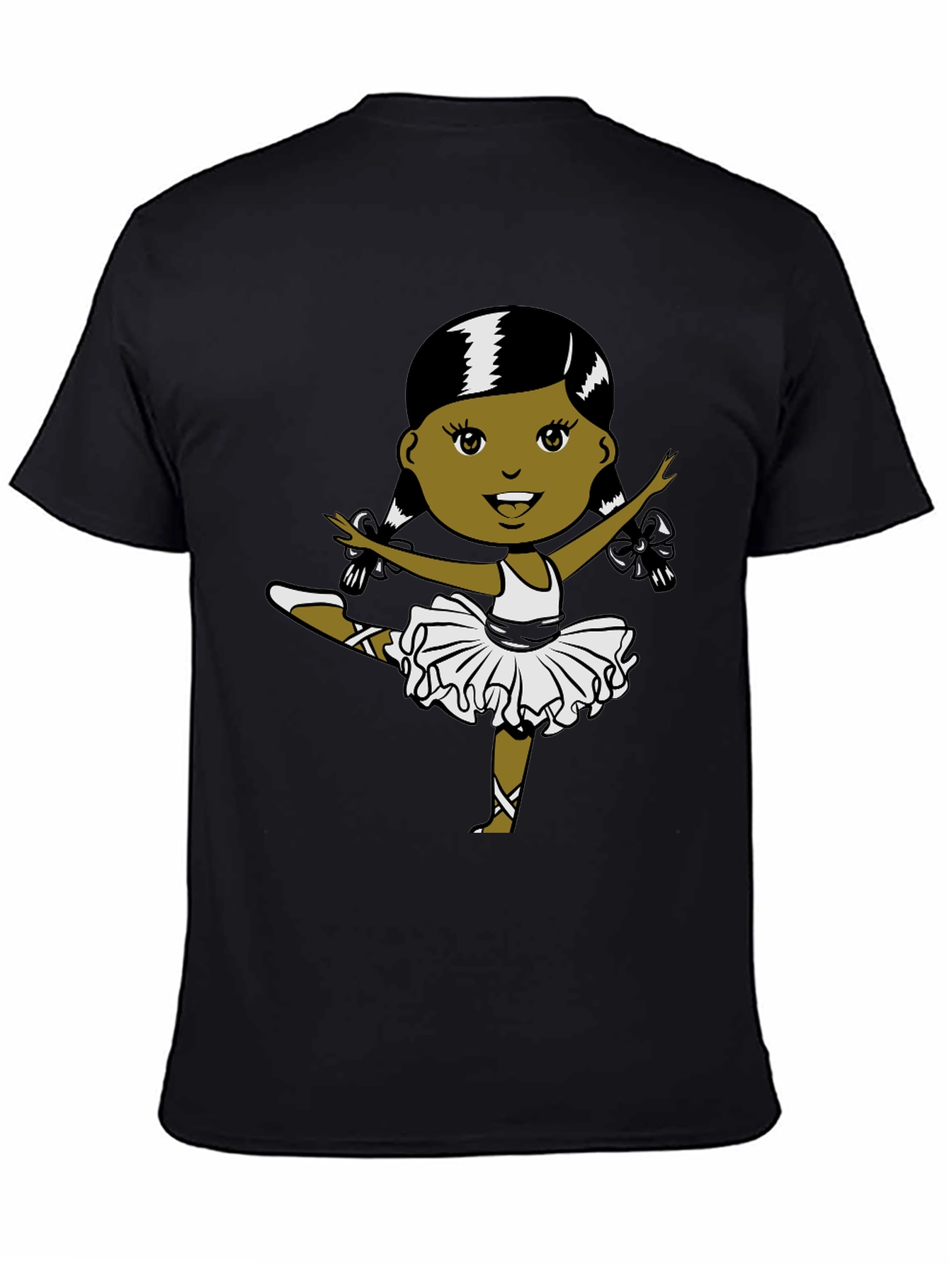 Ballerina Graphic T-Shirt - Black - 4