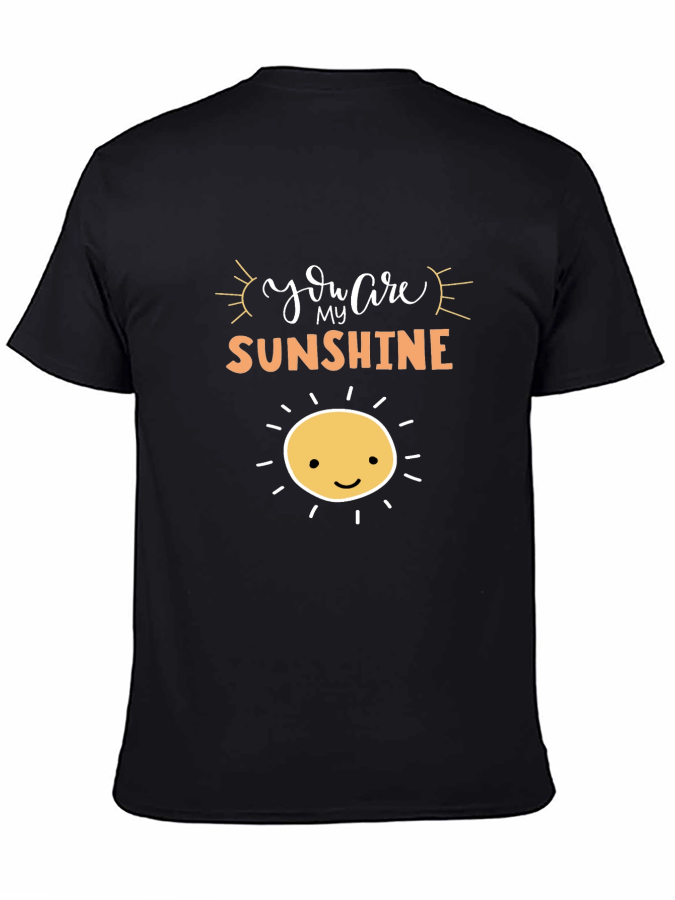 Black Sunshine Graphic Tee - Black Casual Shirt view 4