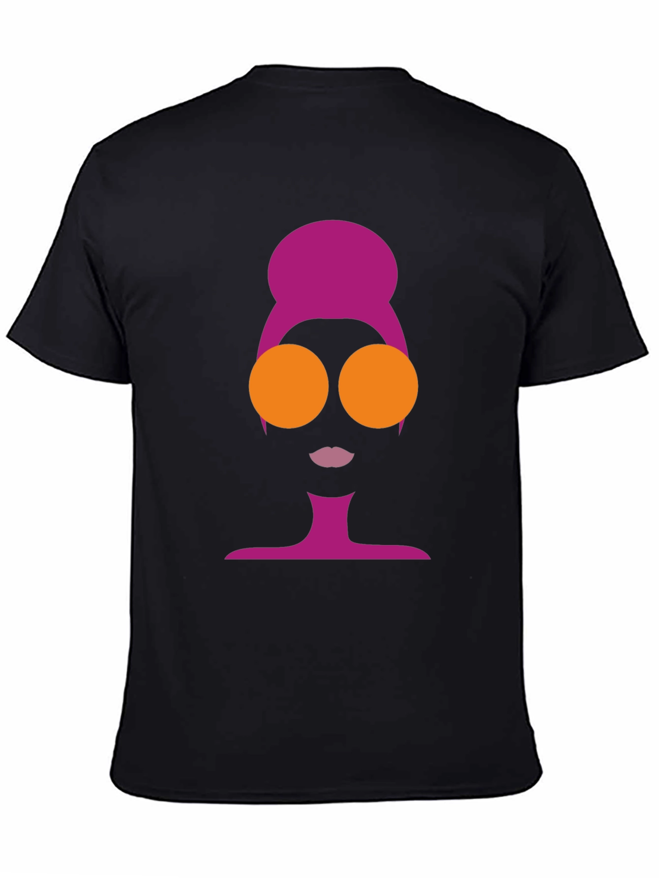 Black Stylish Retro Silhouette Graphic Tee view 4