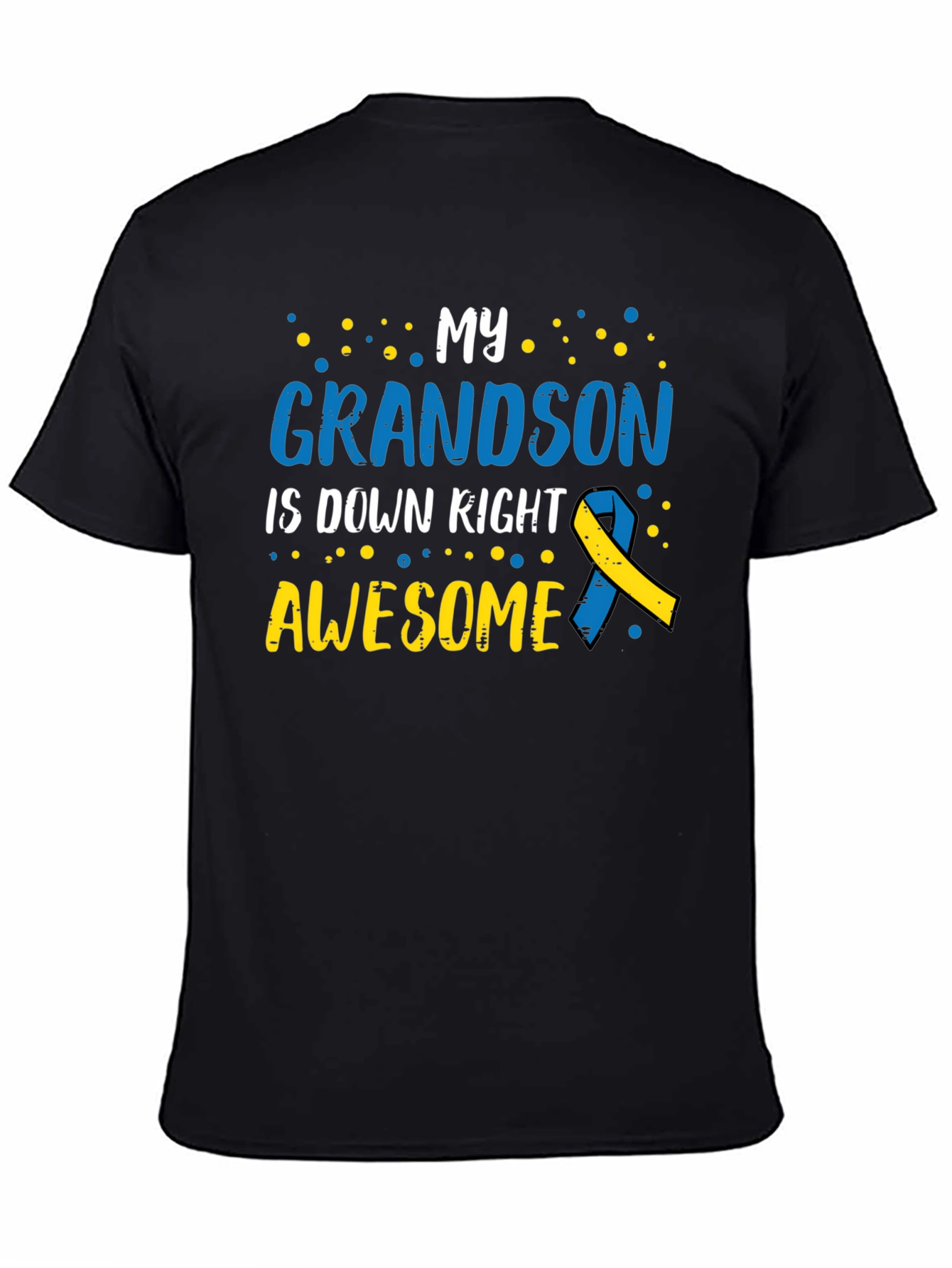 Black My Grandson is Down Right Awesome T-Shirt view 4